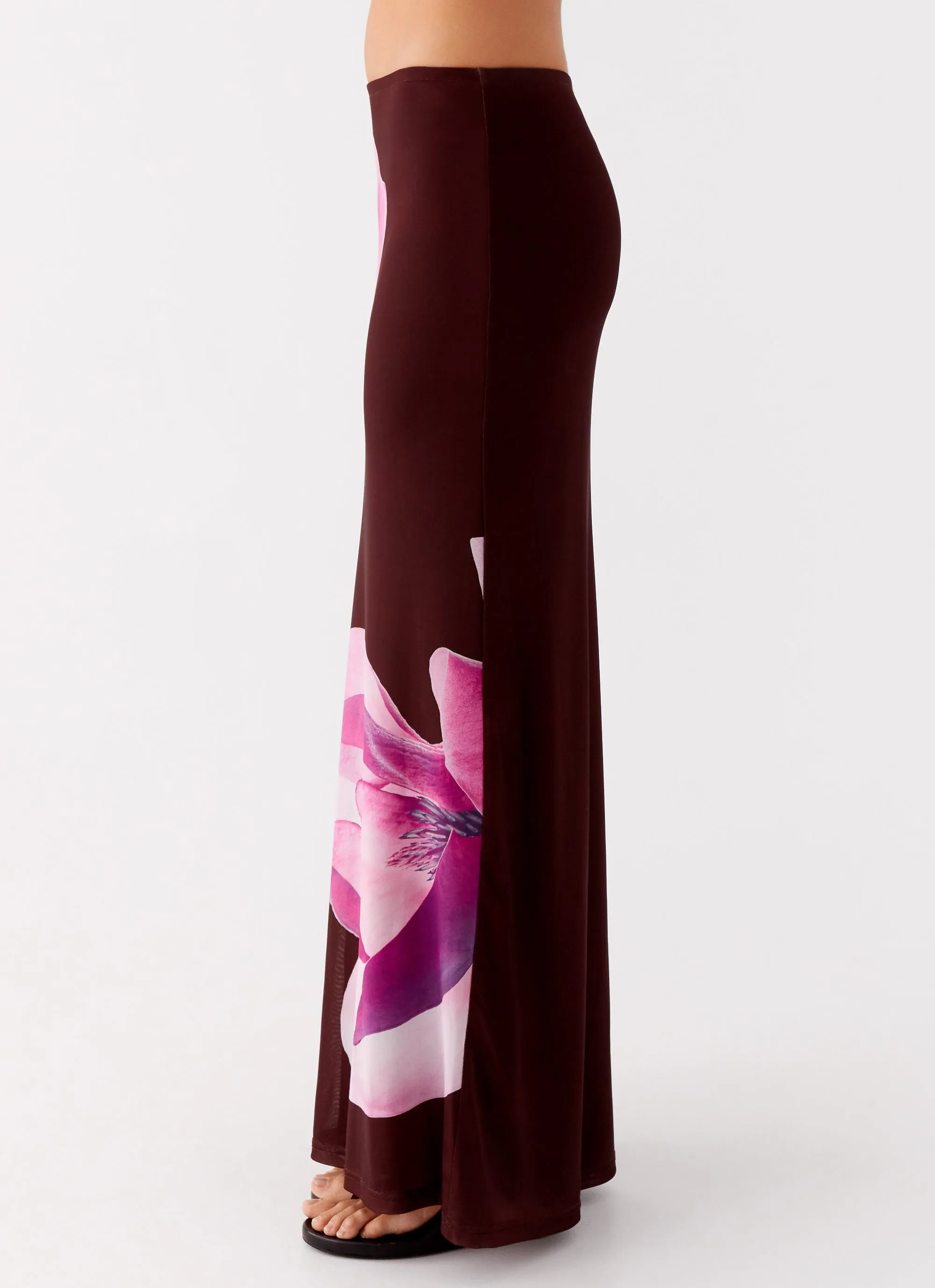 Alpha Maxi Skirt - Dark Chocolate Collaboration Piece