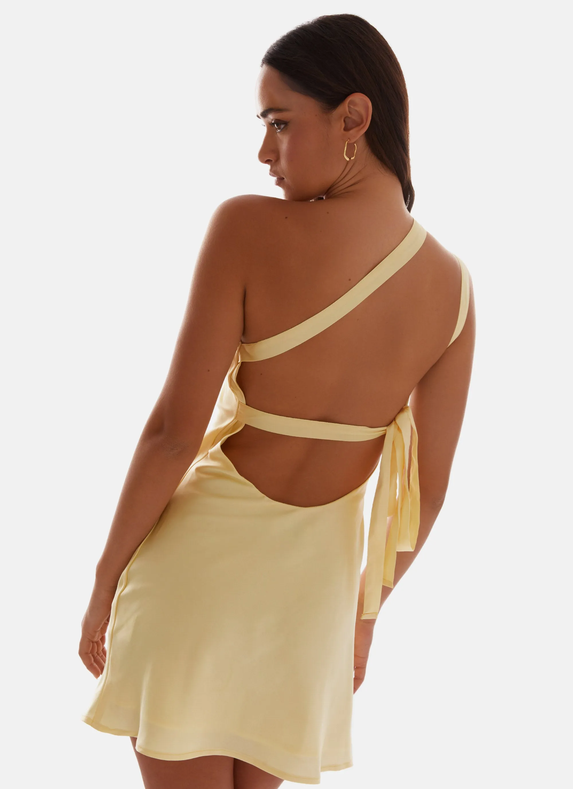Lights Out Mini Dress - Yellow Refined Edge