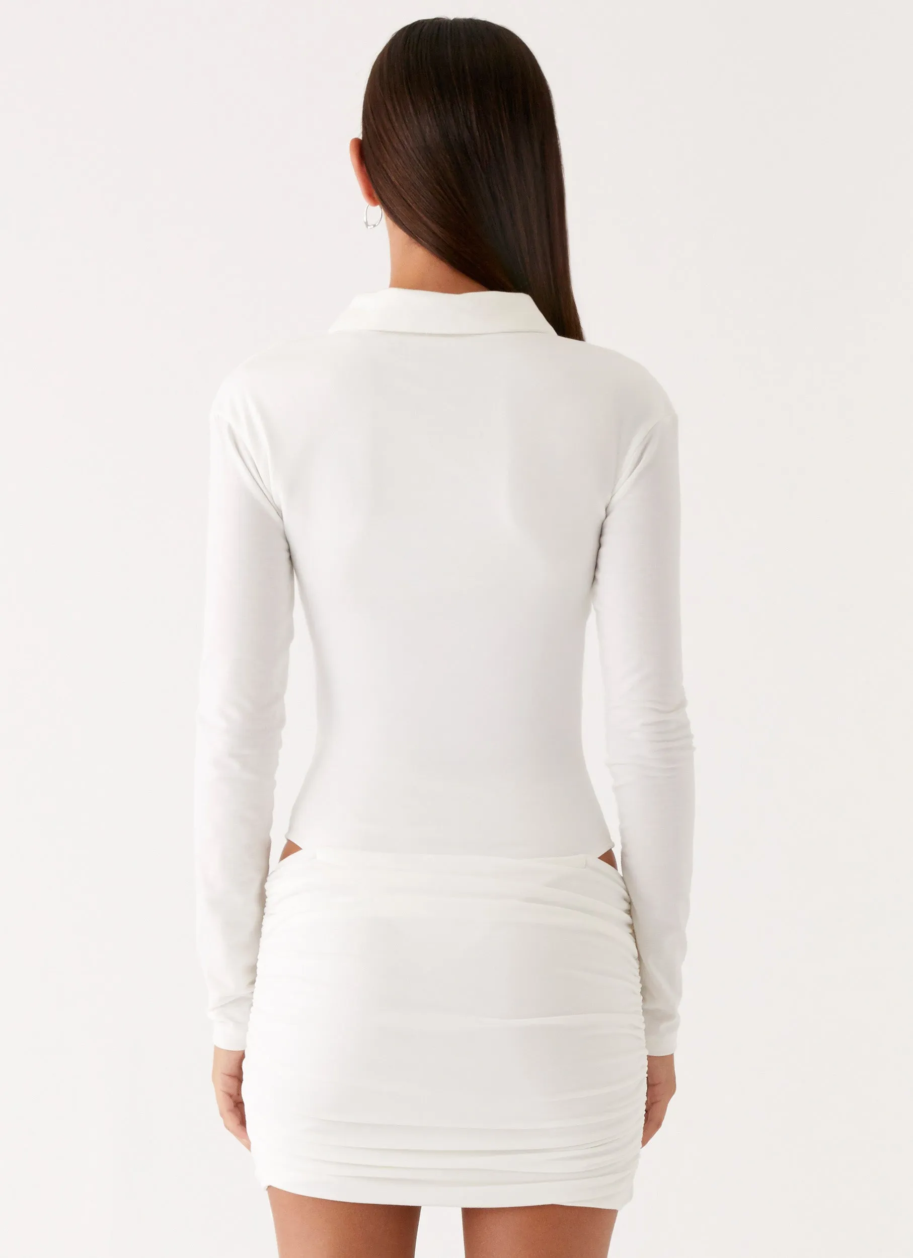 Airy Fabric Indah Mini Dress - White