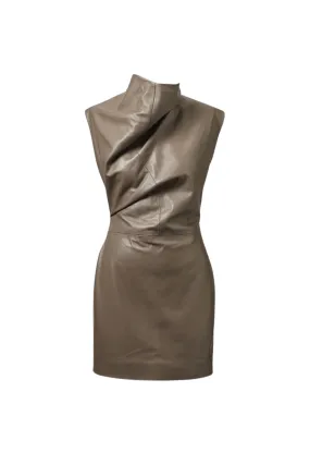 Olya Leather Dress Relaxed Style Studio Style