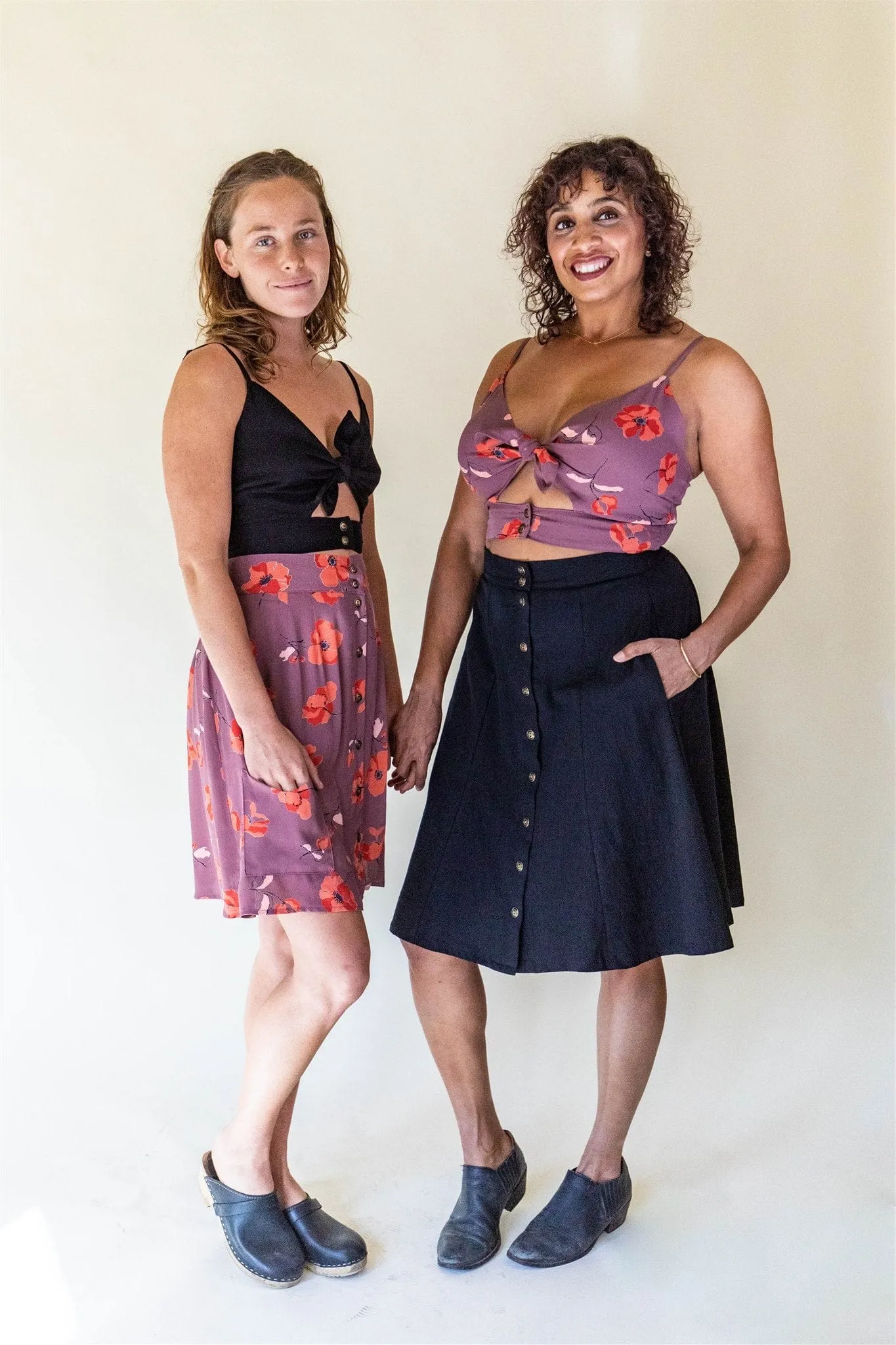 Dee Dee Top in Purple Poppy BondedShoulderTaping Soft touch finish