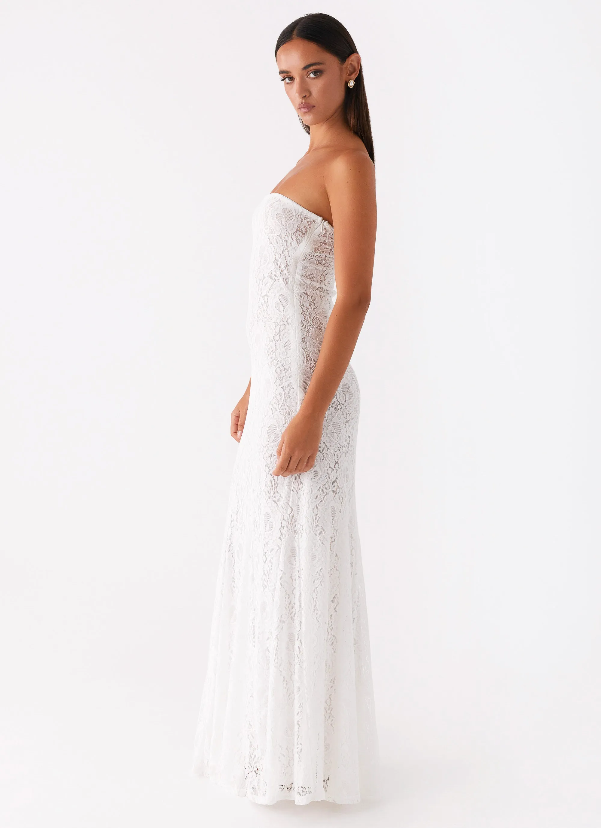 Lolita Lace Maxi Dress - Ivory Timeless Edge