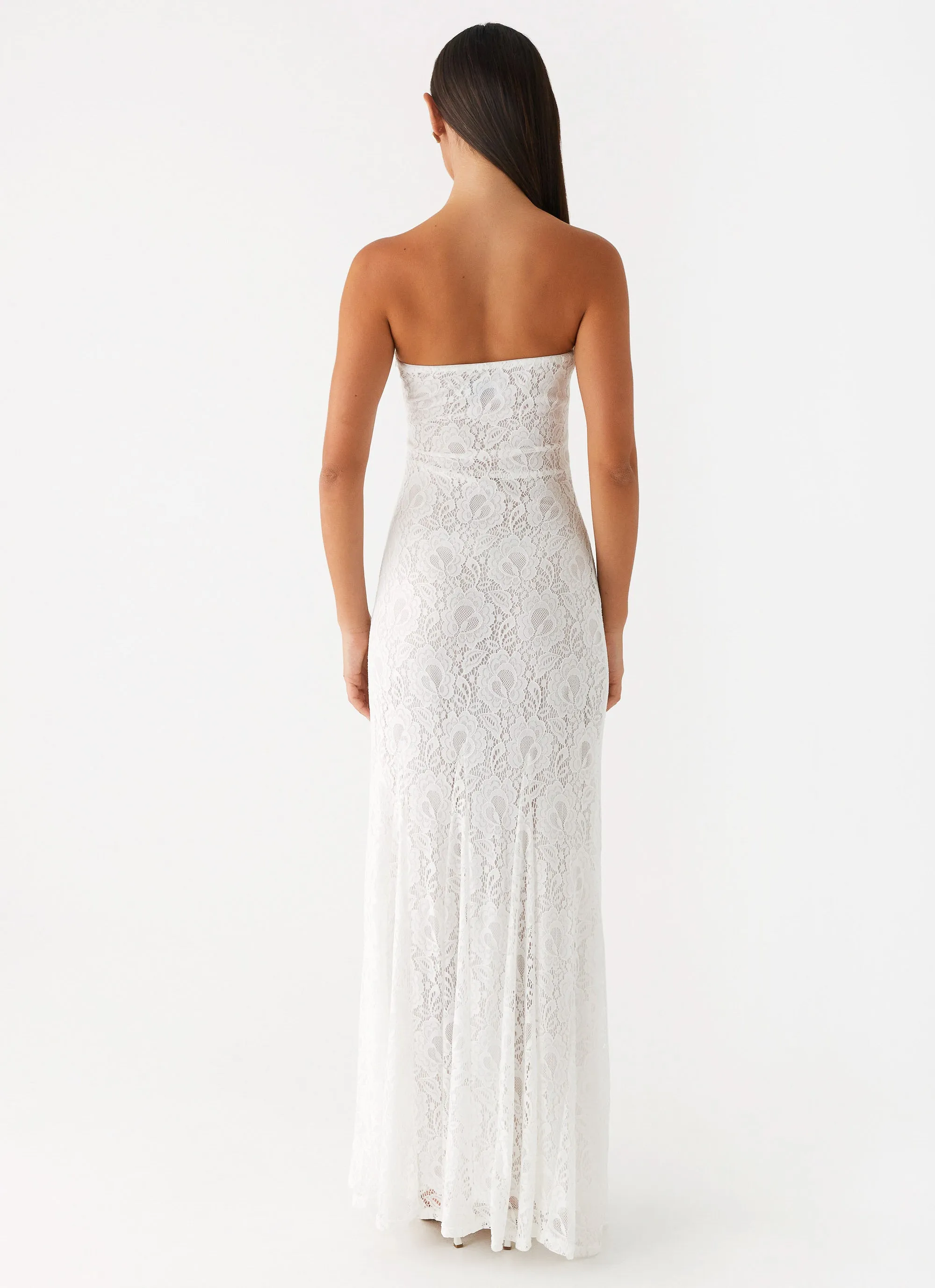 Fit Base Lolita Lace Maxi Dress - Ivory