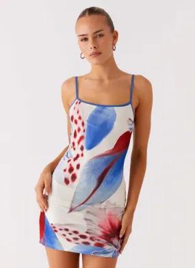 Everett Mini Dress - Deep Sea Bloom Trendy Fit Relaxed-fit maxi dress