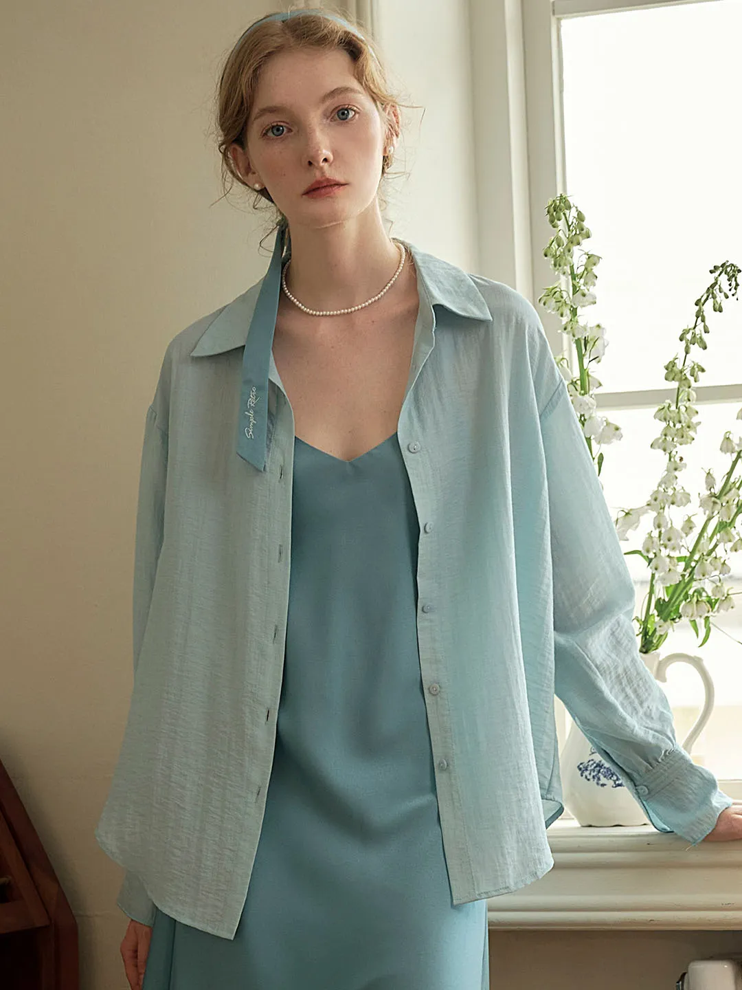 Casual Long Sleeve ??Final Sale??Harlee Casual All-match Side Slit Shirt