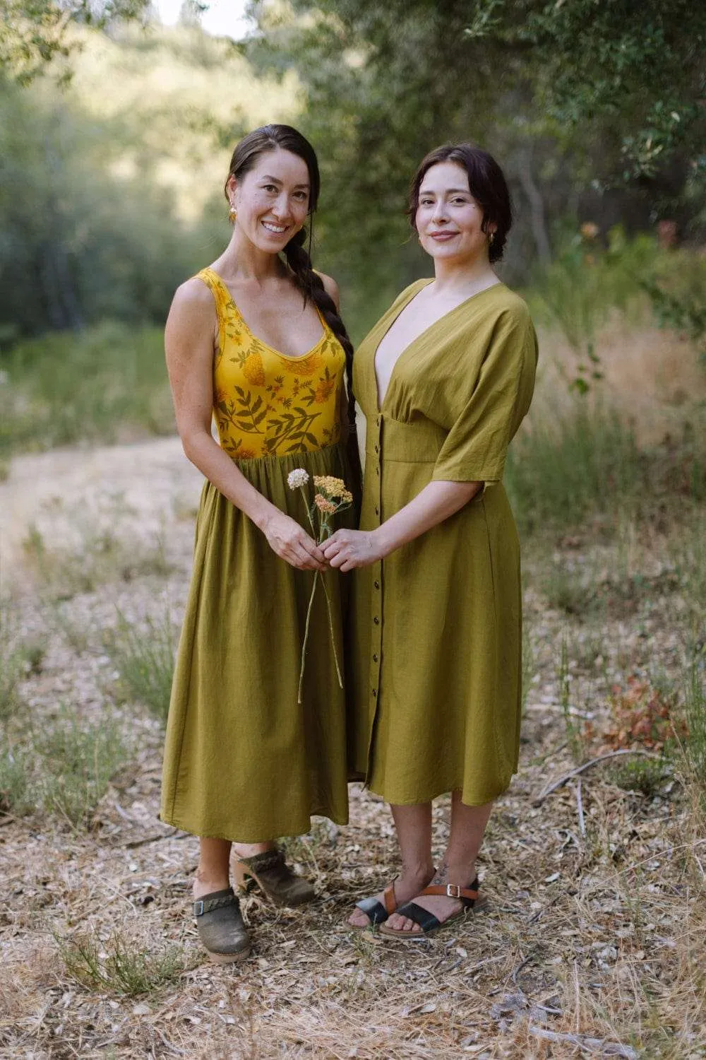 Finley Dress in Pea Soup Easy Layering Tasteful Detail