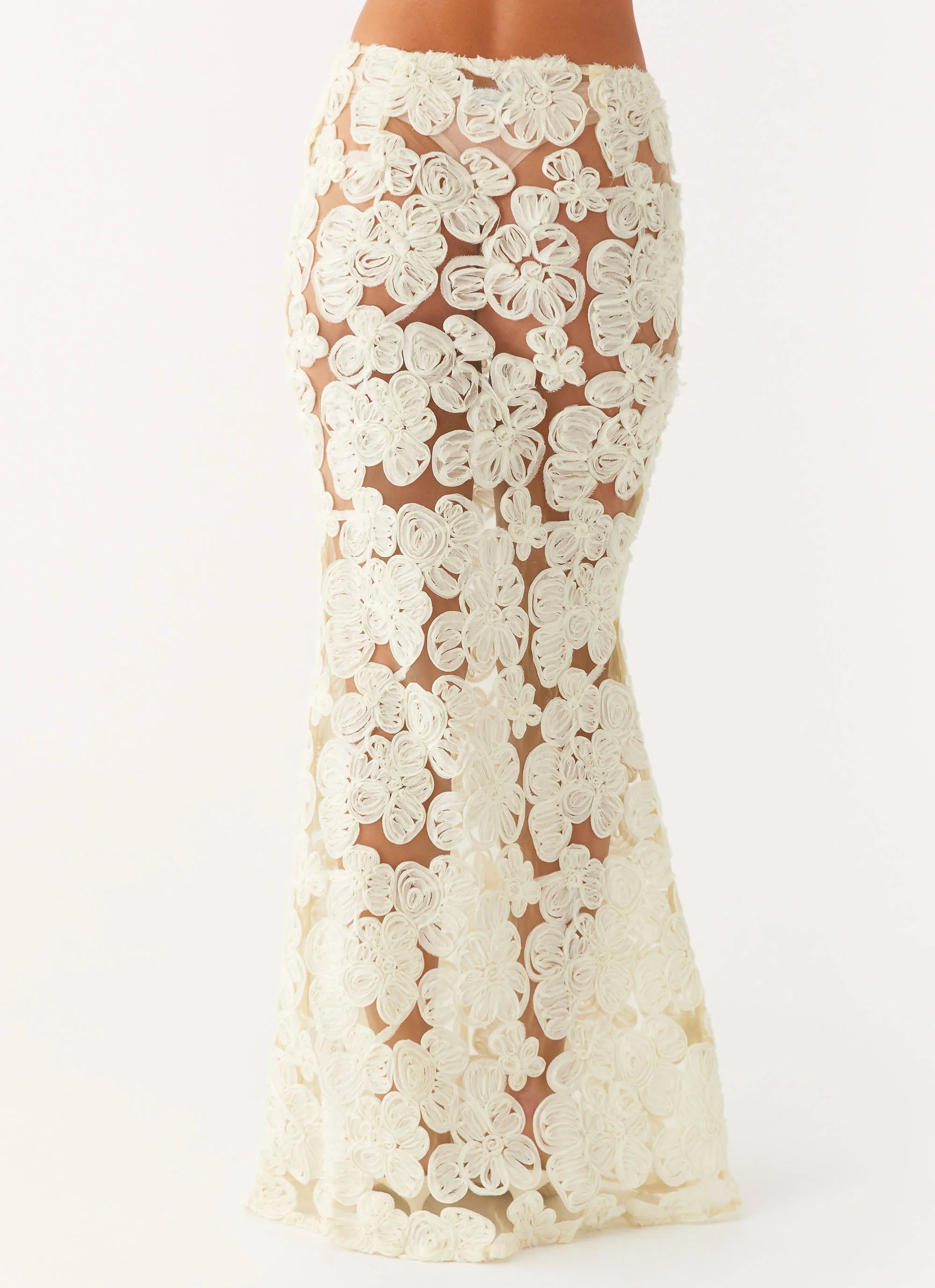 Ethically Made Fiorella Floret Maxi Skirt - Yellow