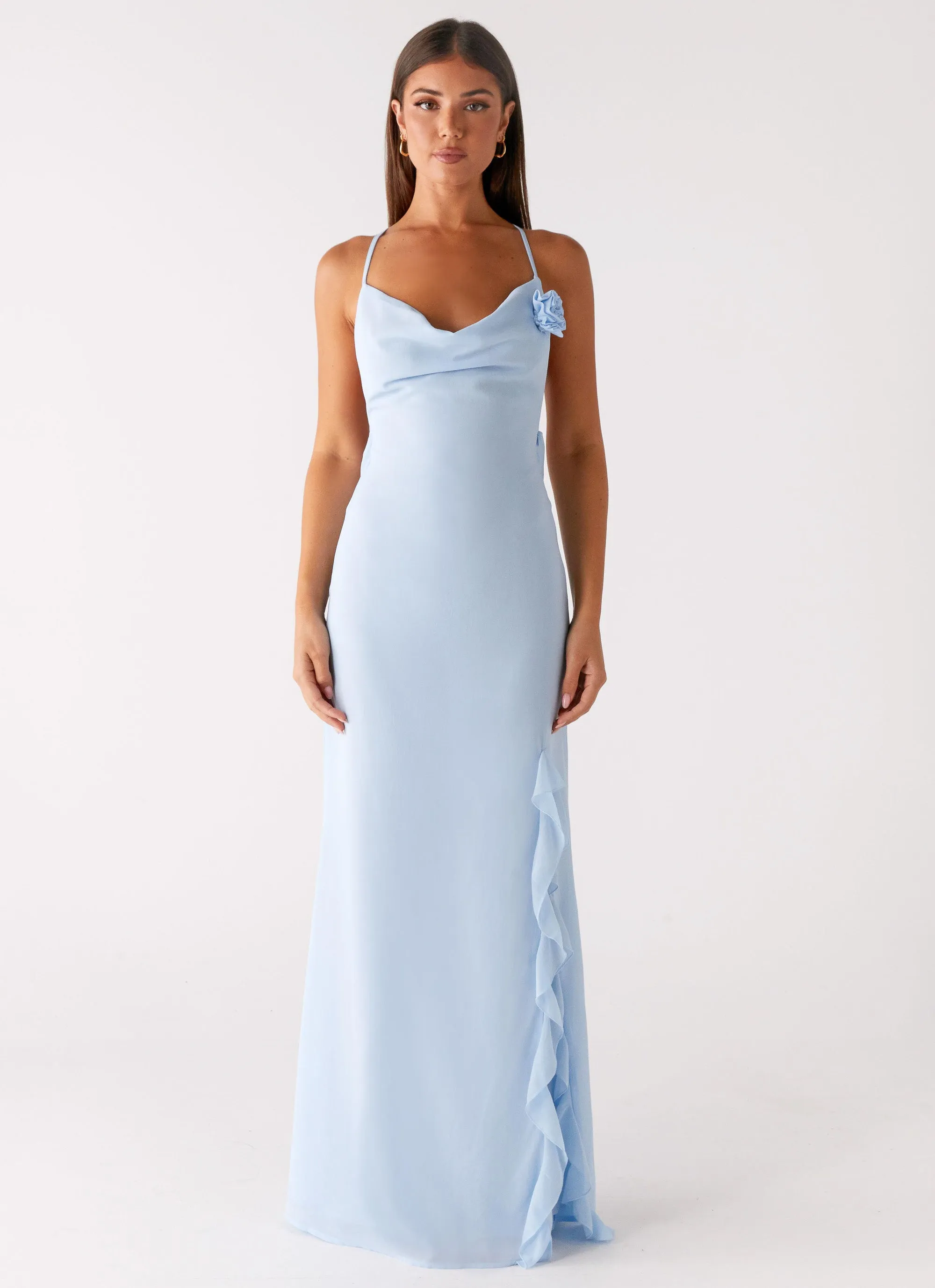 Practical work-to-play piece Day Chic First Class Maxi Dress - Blue