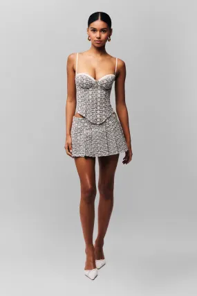 Ombre effect Floriane Gingham Skort