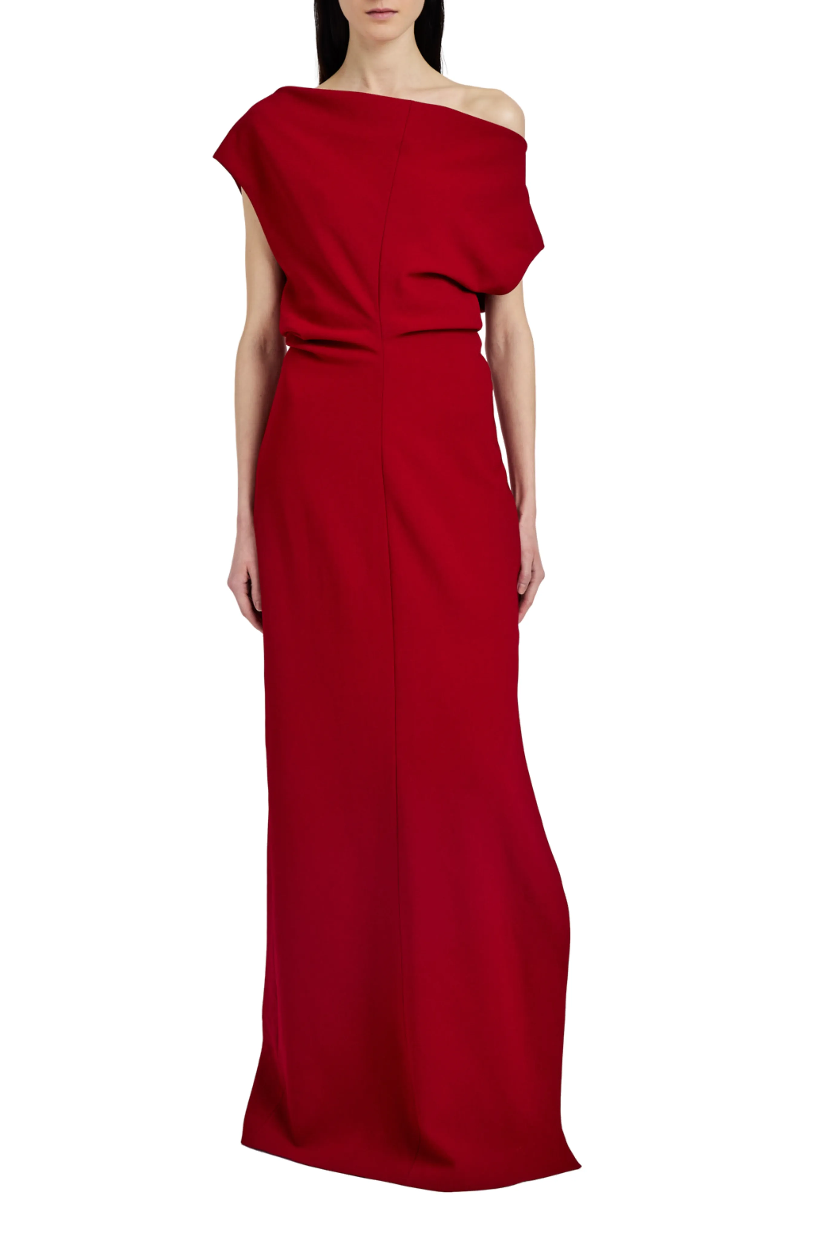 Light Finish Rosina Dress in Light Double Crepe