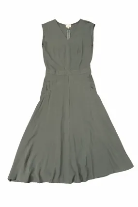 Mid Season Trend Smart Xena Dress in Sage Green Challis