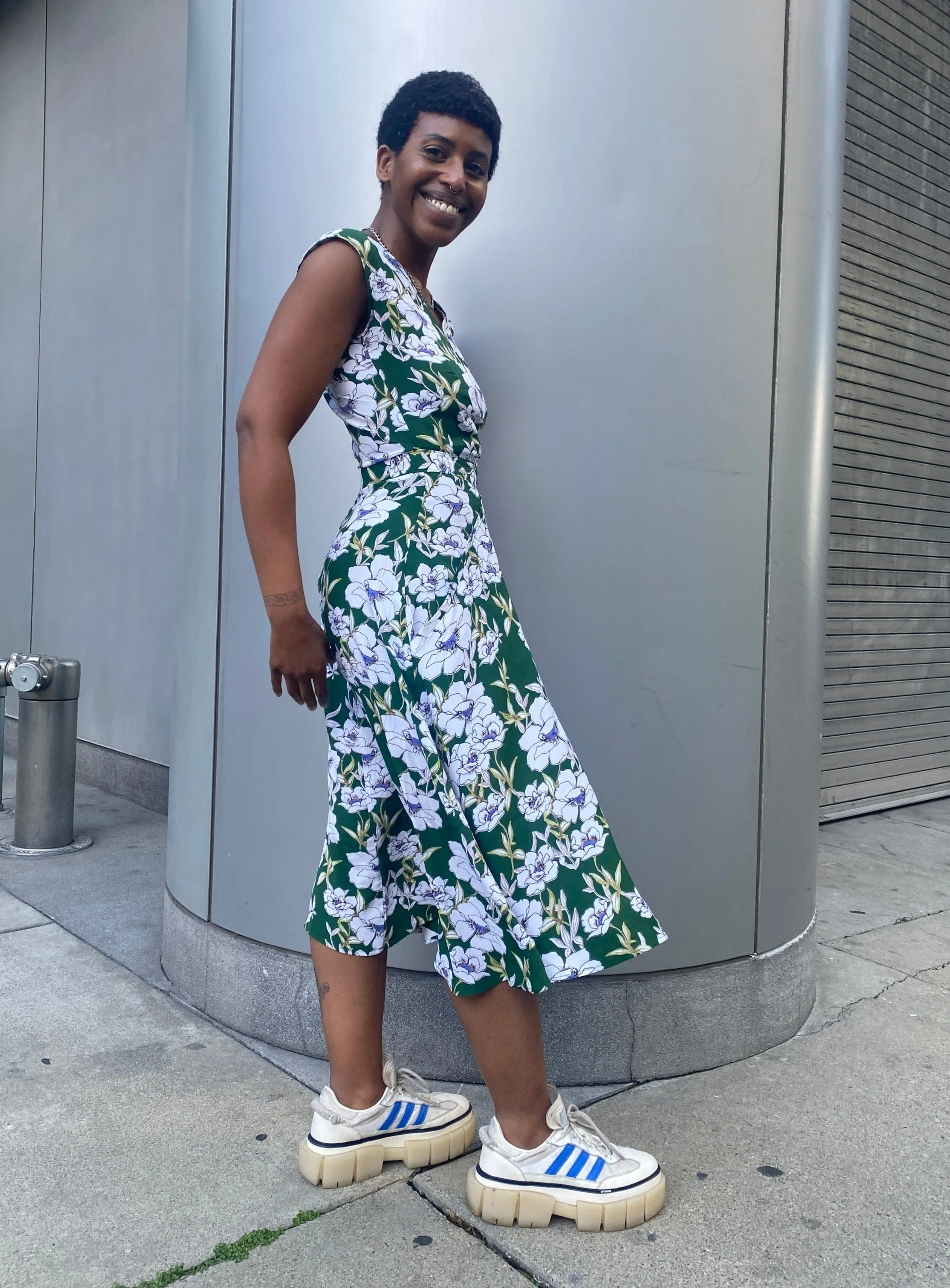 Bold Touches Xena Dress in Green Magnolia