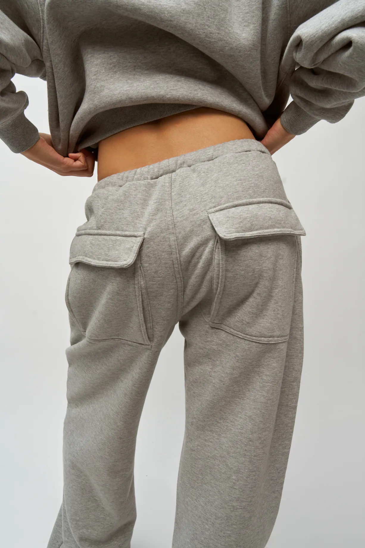 Fleece Cargo Sweatpant Anti Snag Threading