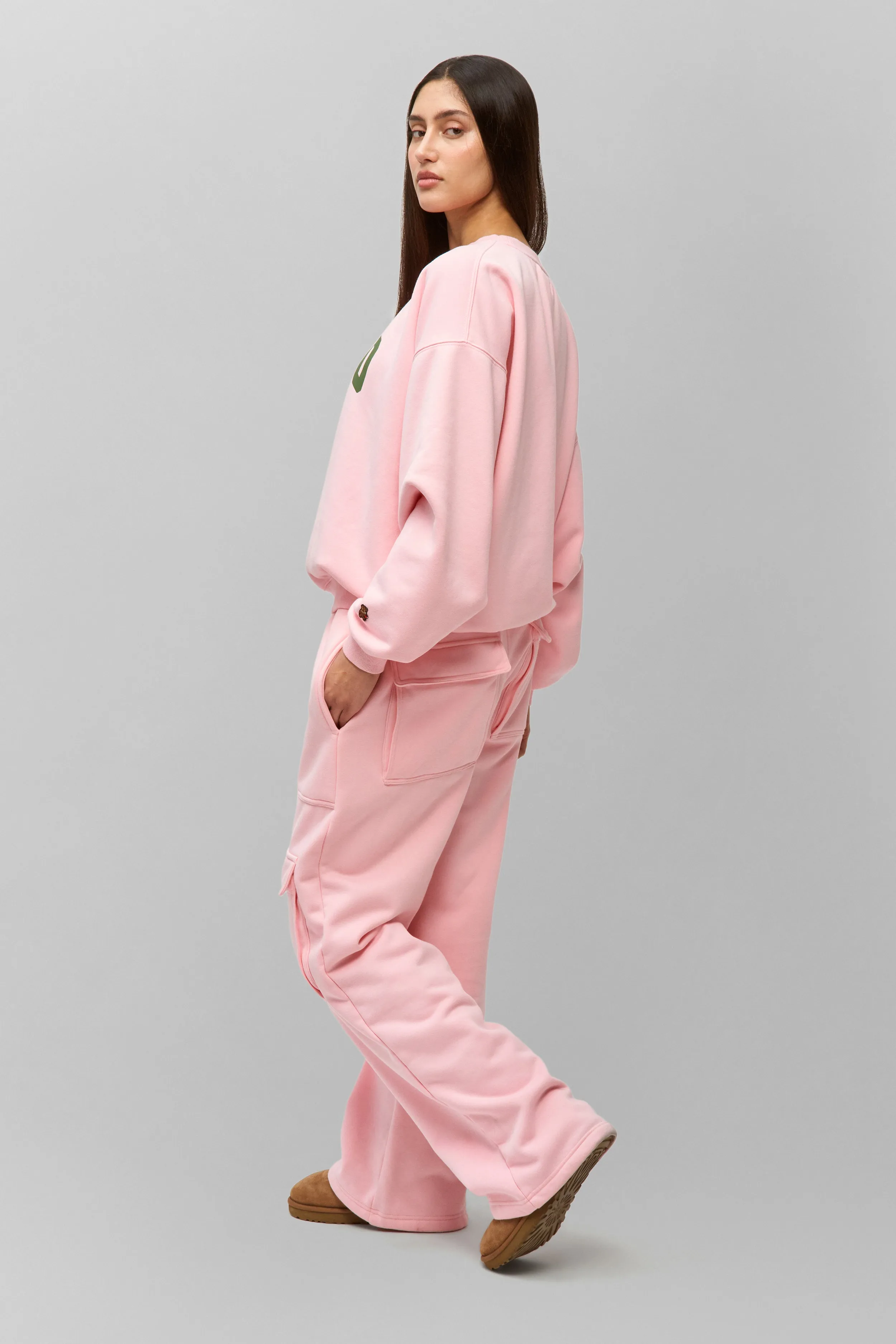 Metallic accents AbrasionResistantPanels Fleece Cargo Sweatpant