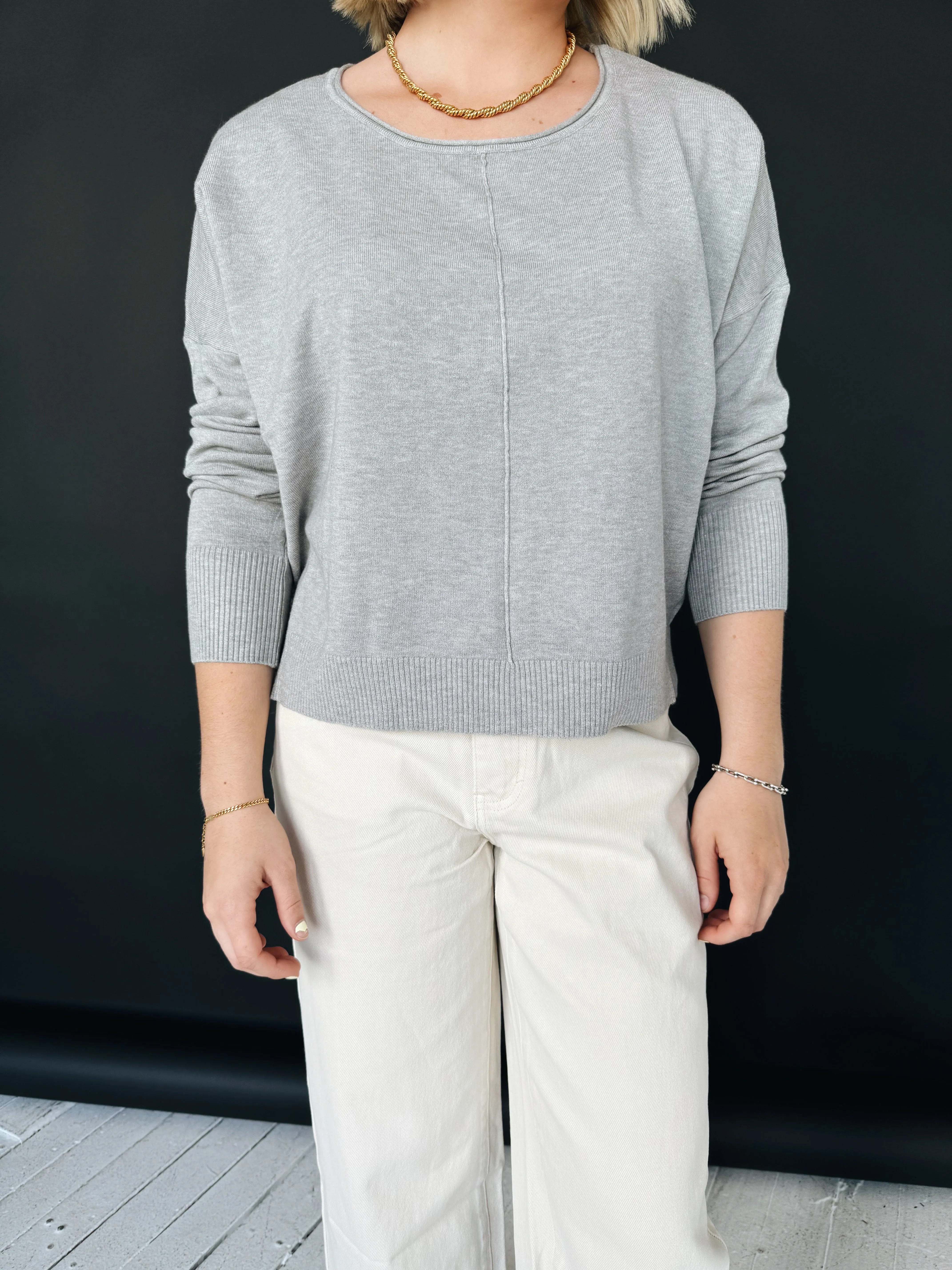 Andy Crew Neck - Grey Hypoallergenic Fiber BambooBlend