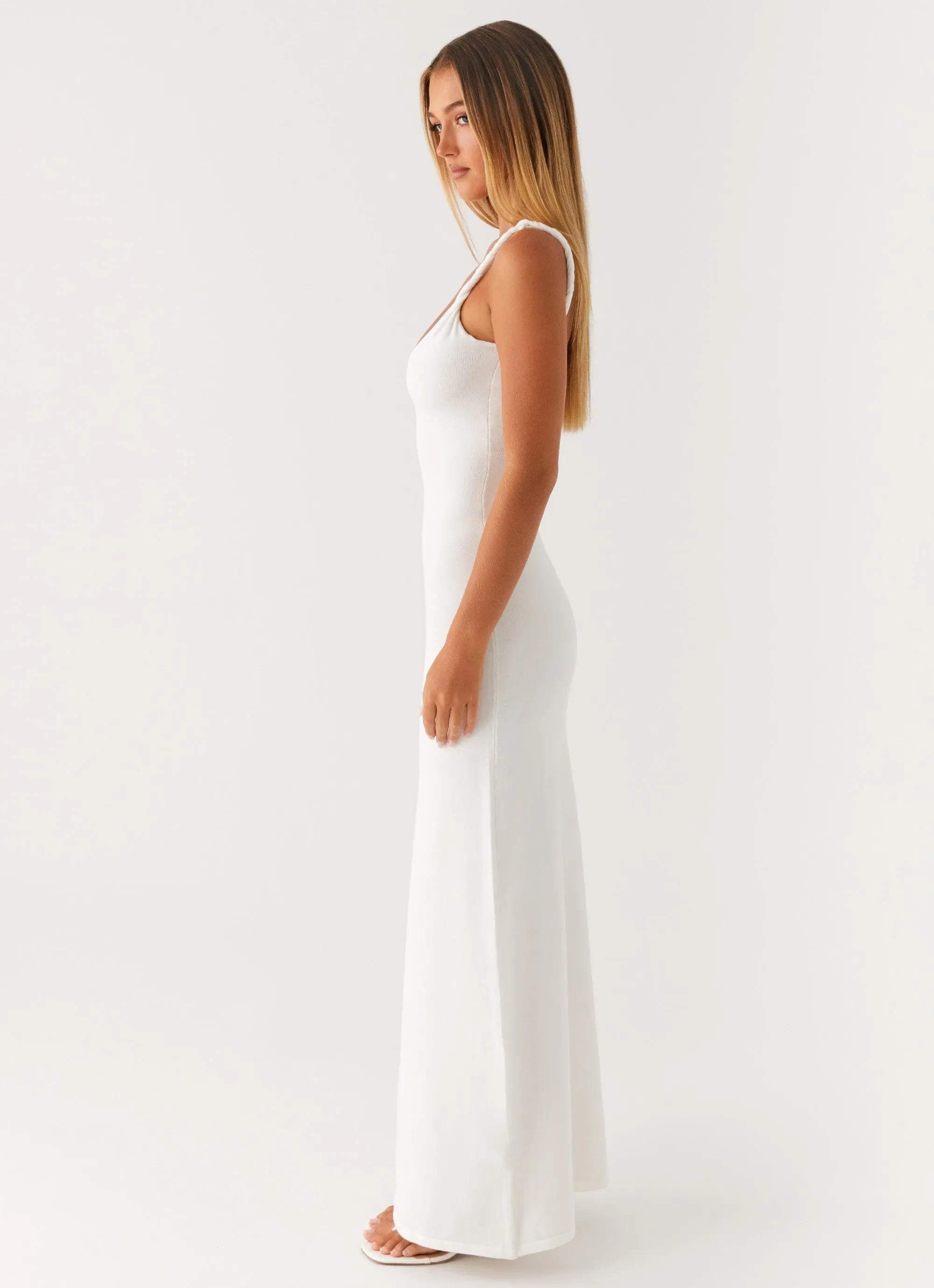 Anastasia Maxi Dress - Ivory Airy Fabric