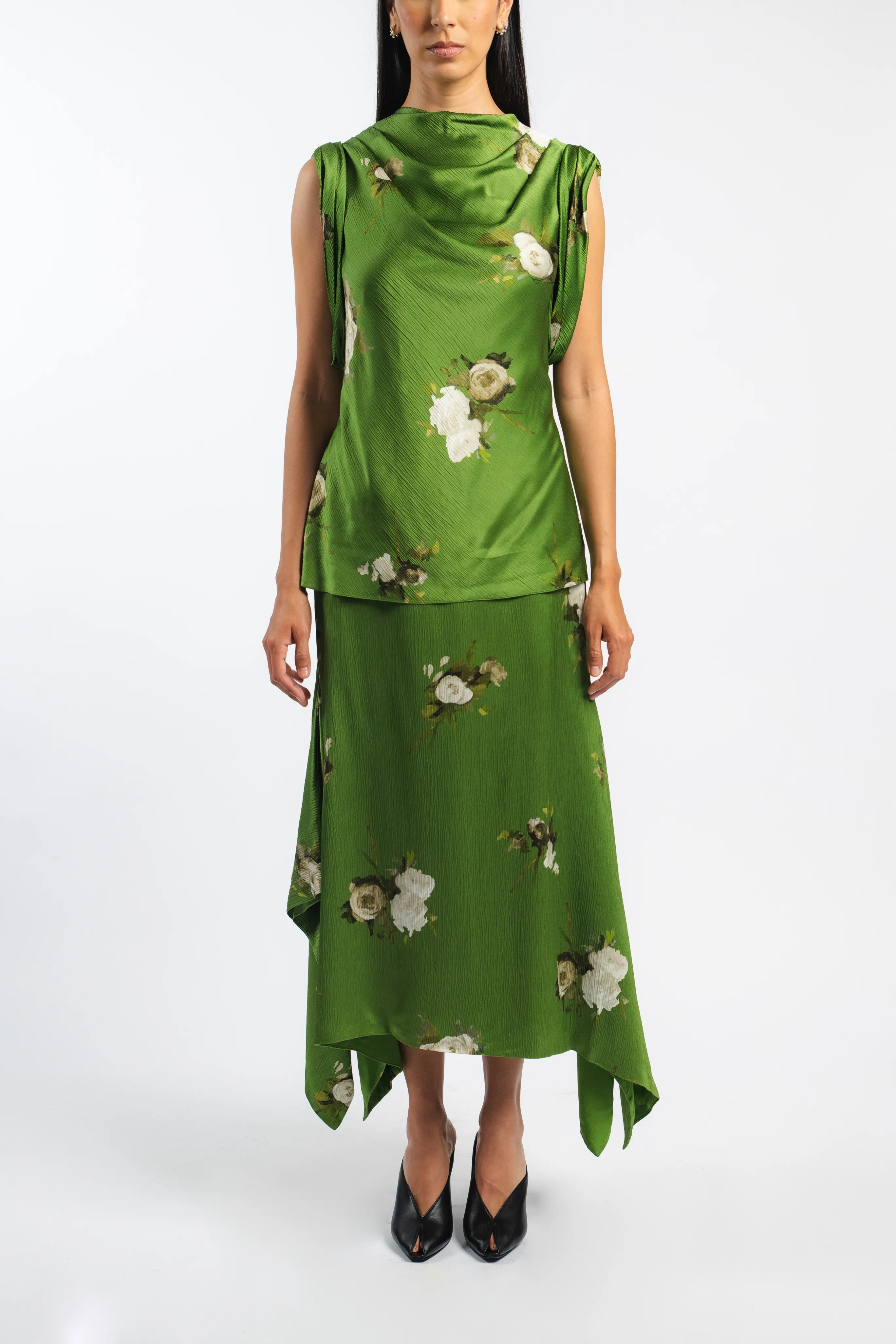 Core Collection Floral Midi Skirt