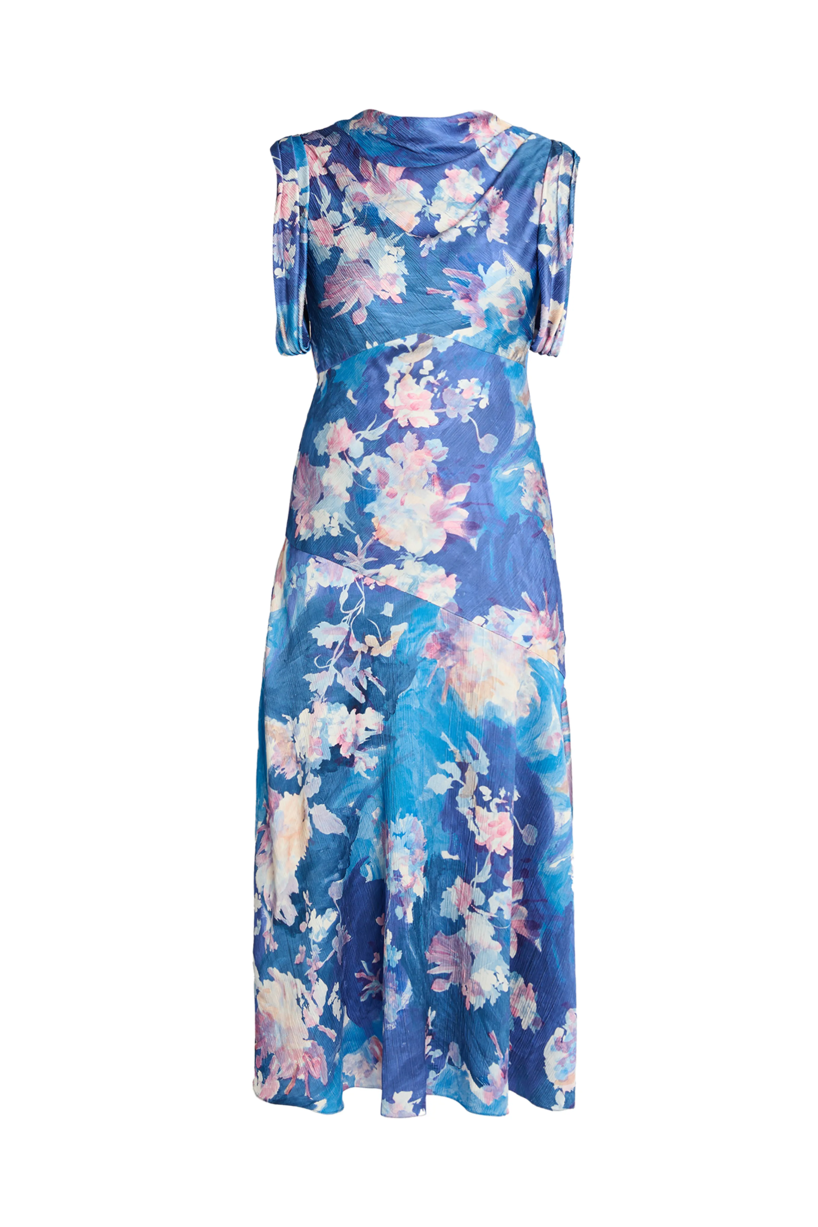 Floral Sleeveless Midi Dress Brunch Outfit Open Back