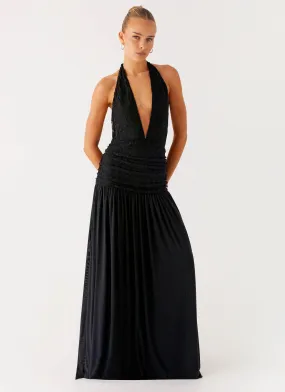 Full Attention Maxi Dress - Black Climate-Adaptive