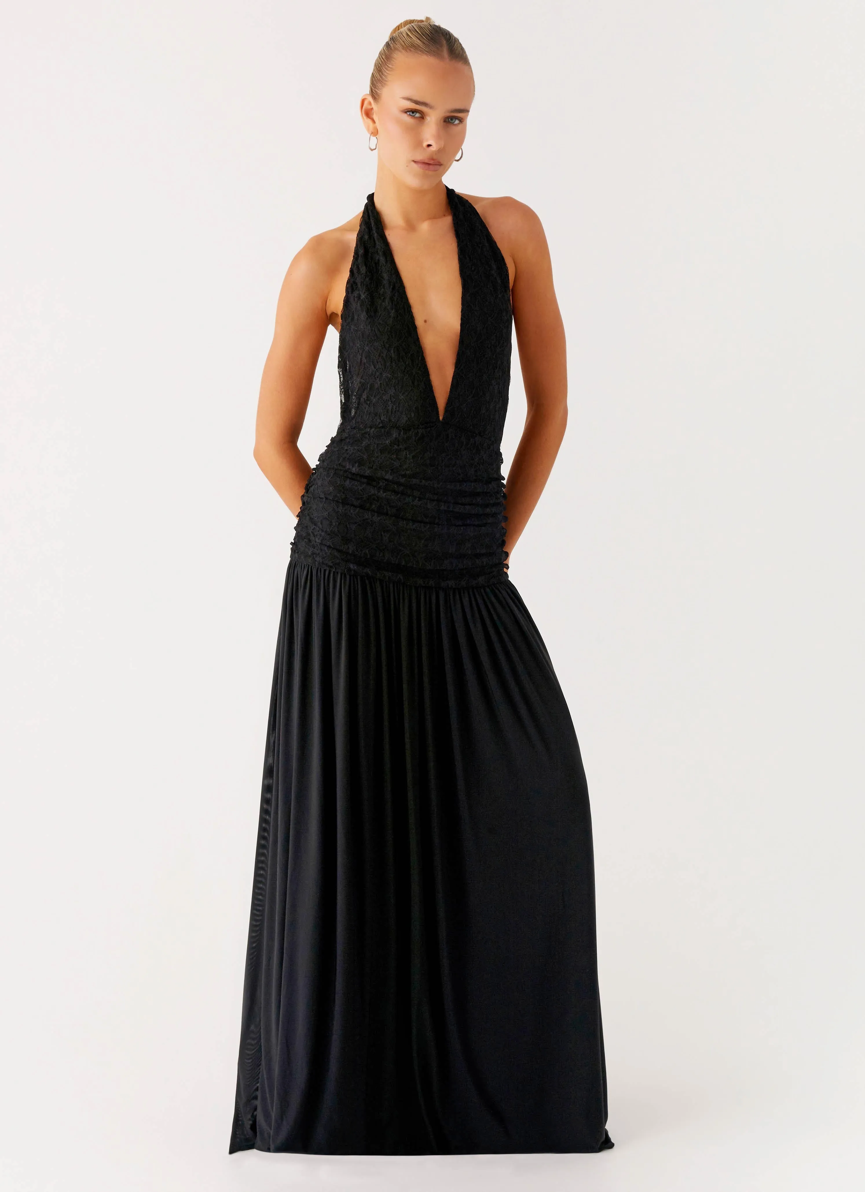 Full Attention Maxi Dress - Black Climate-Adaptive