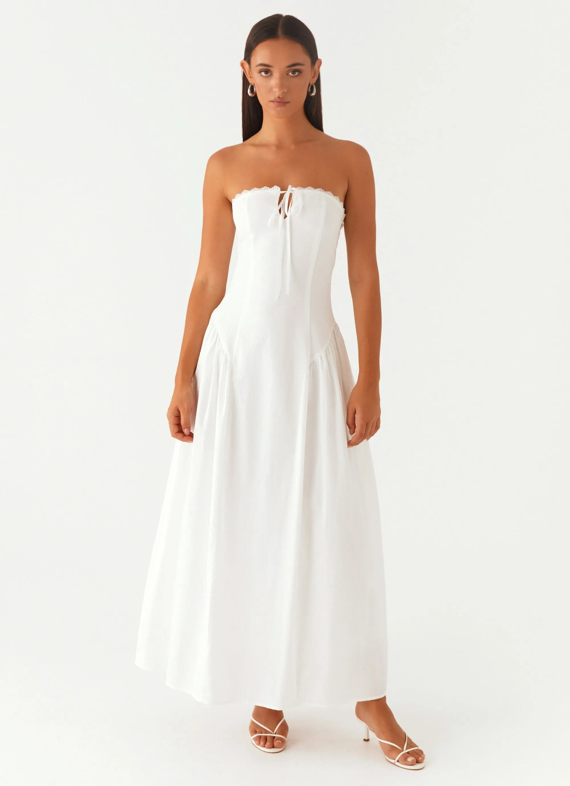 Burleigh Maxi Dress - Ivory Luxe Appeal Natural Drape