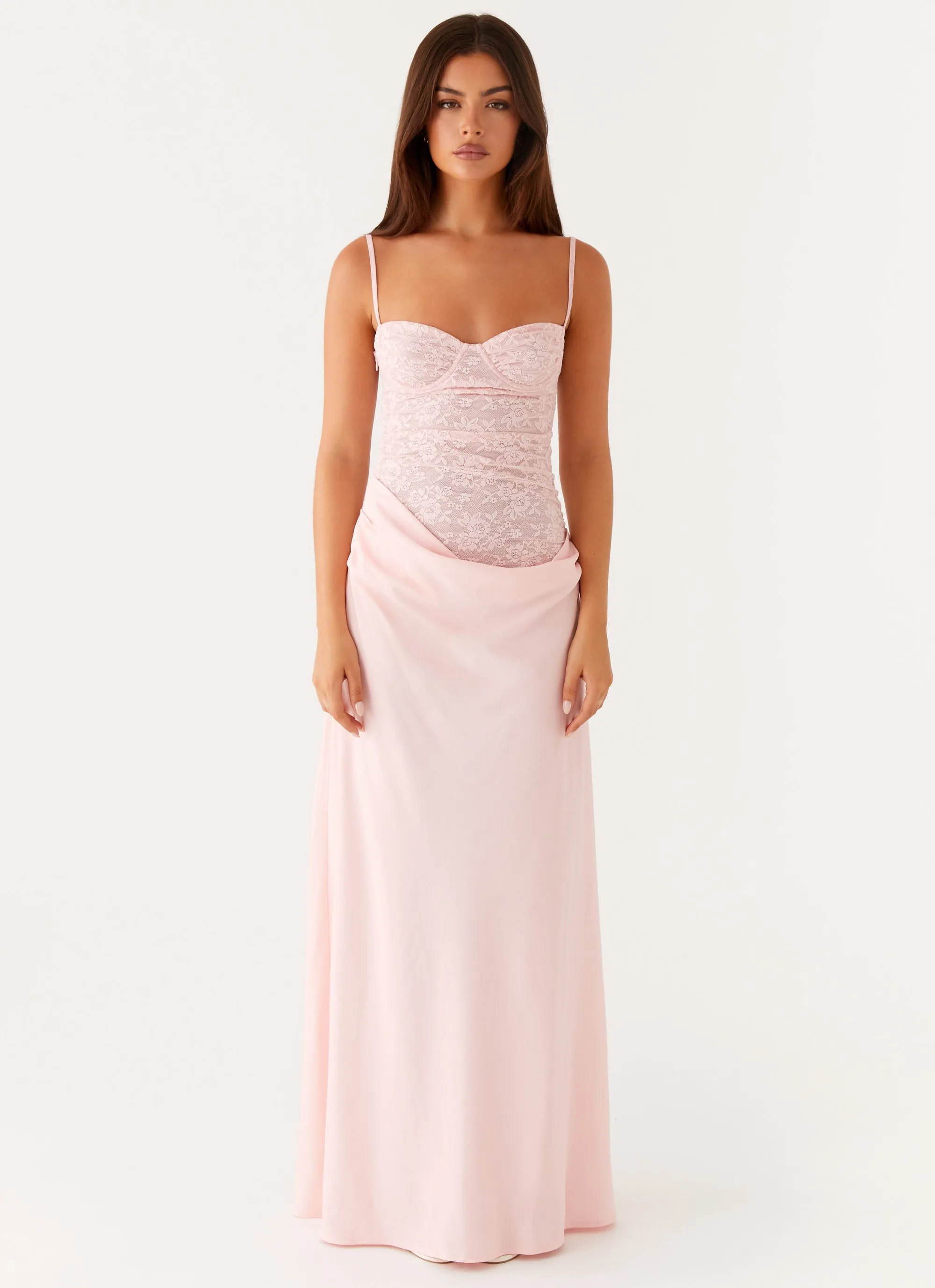 Romy Maxi Dress - Pink Night Charm