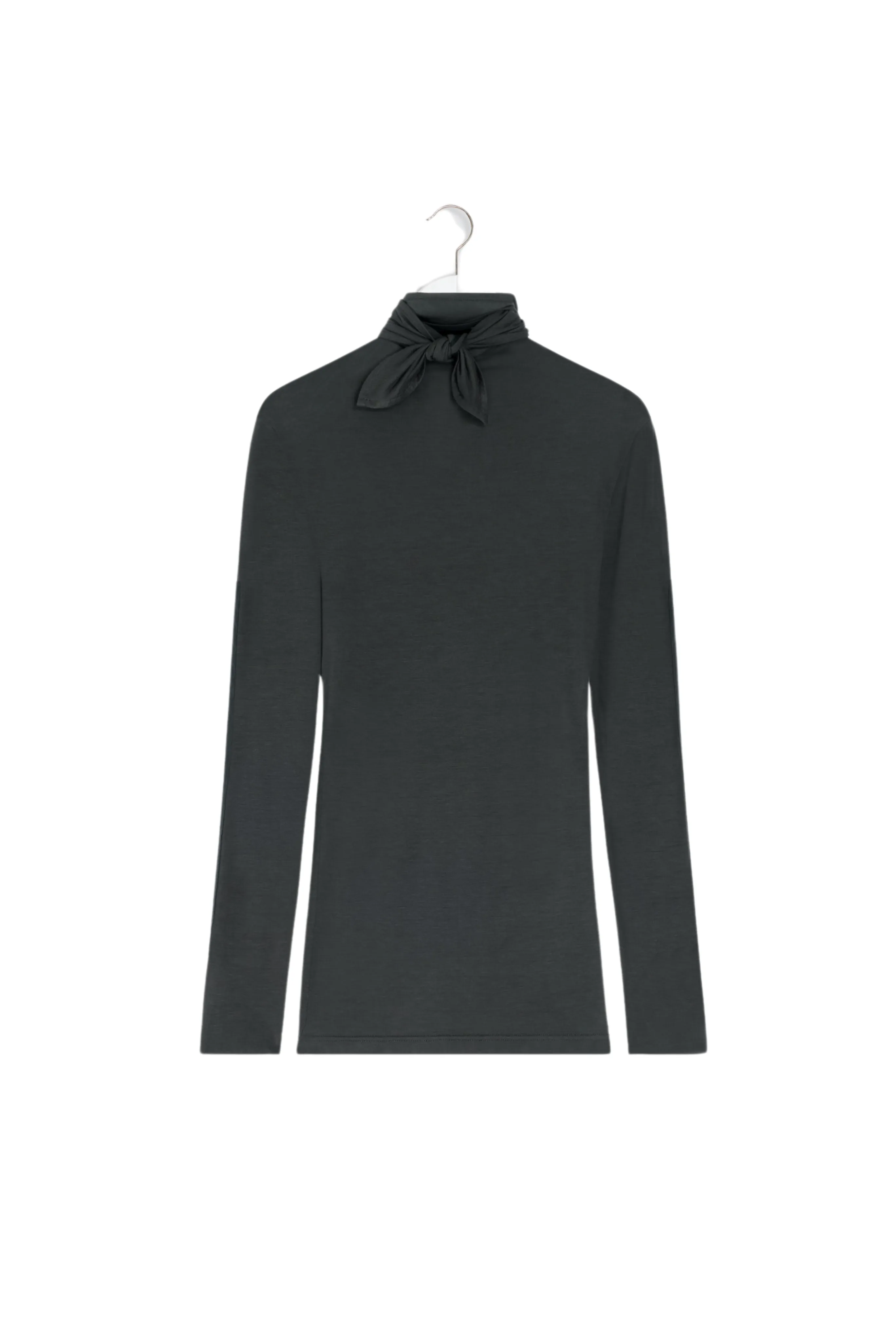 AthleticInspired Foulard Top in Coal