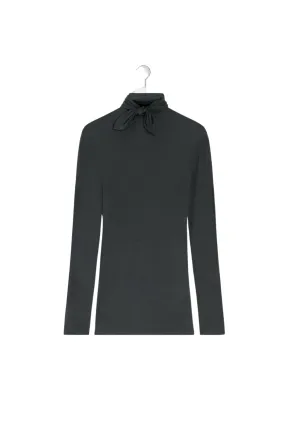 AthleticInspired Foulard Top in Coal