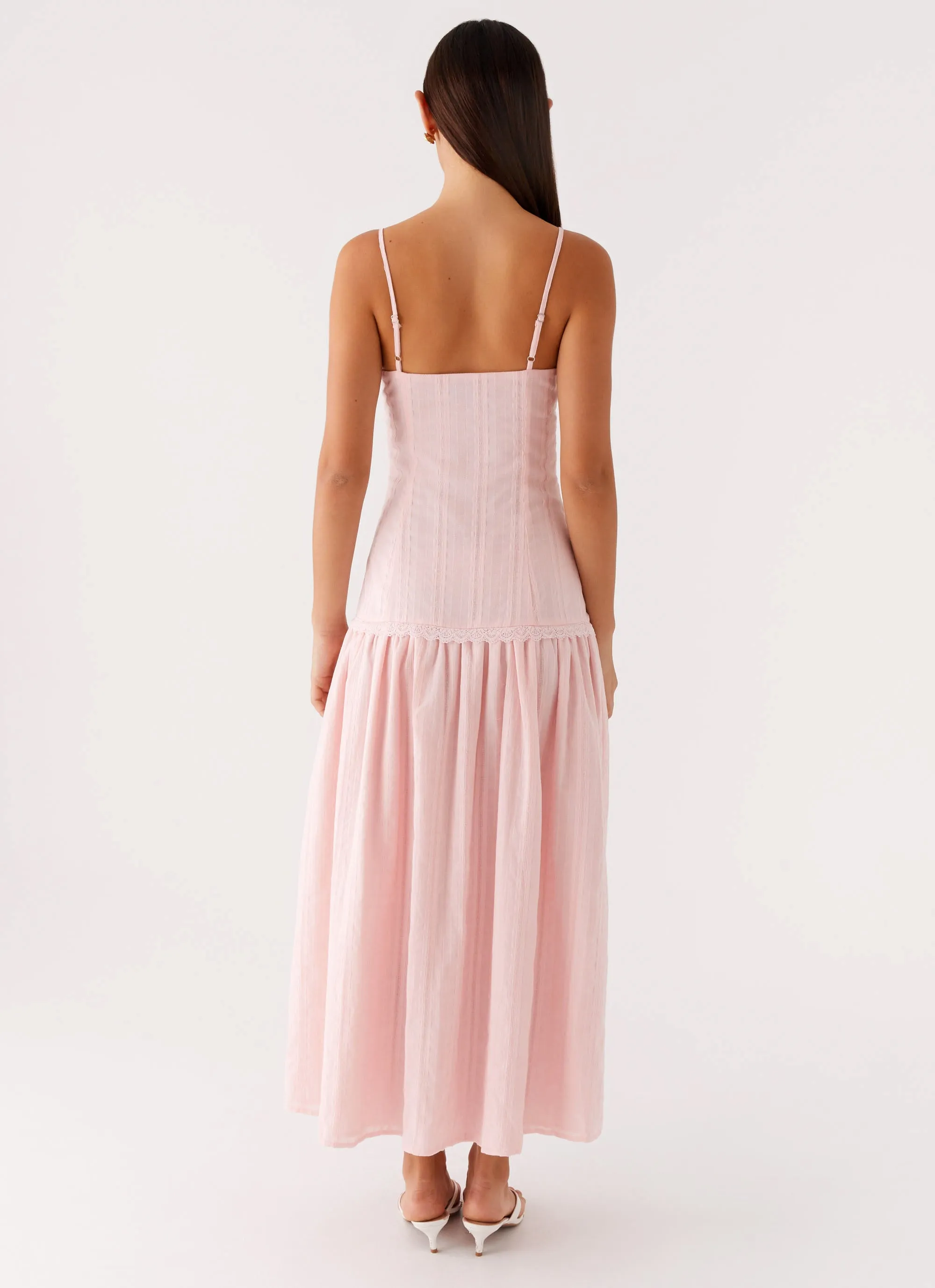 UVProtectiveLayer Thermal-Lined Found You Midi Dress - Pink