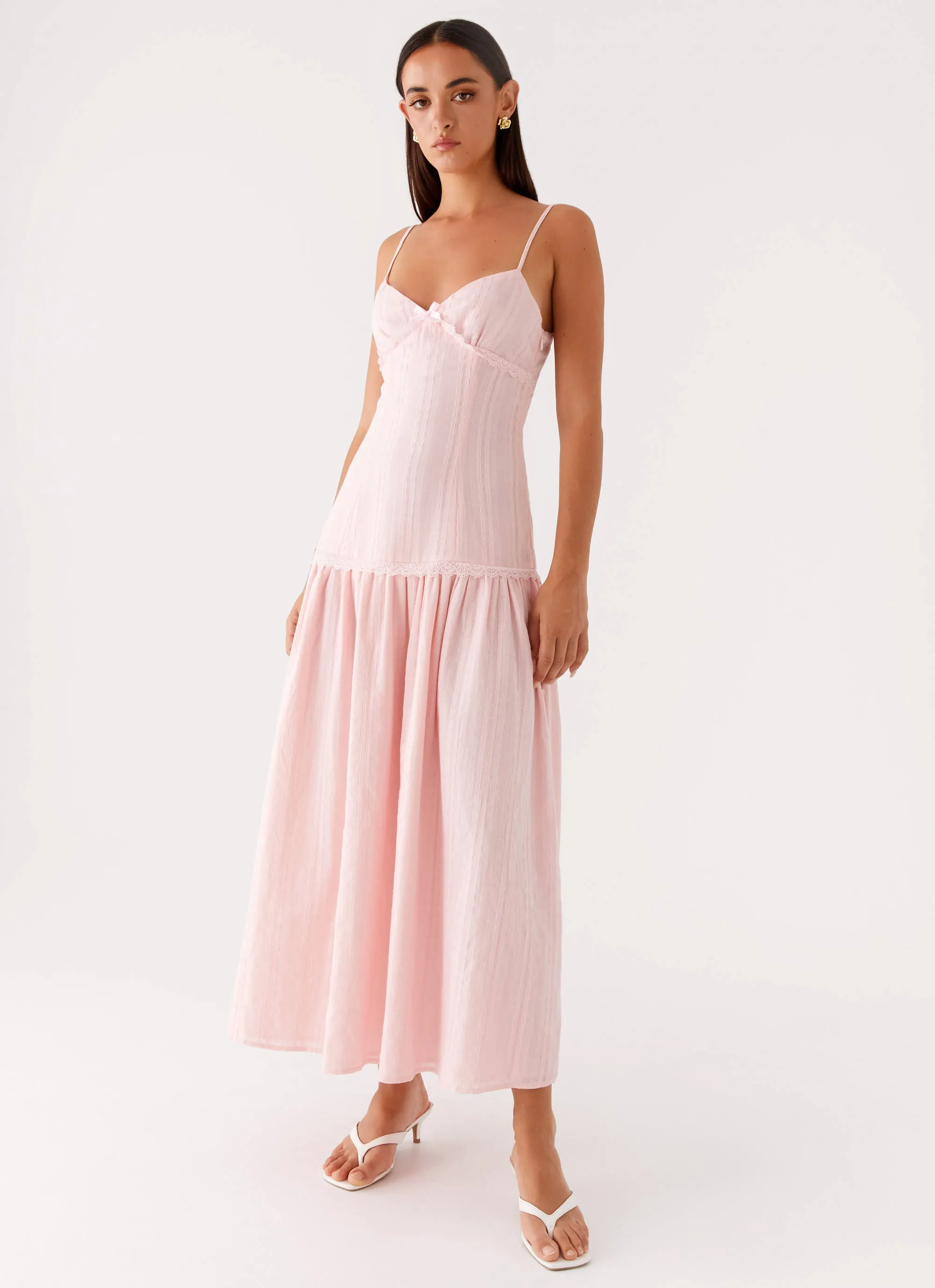 Breath Ease Found You Midi Dress - Pink