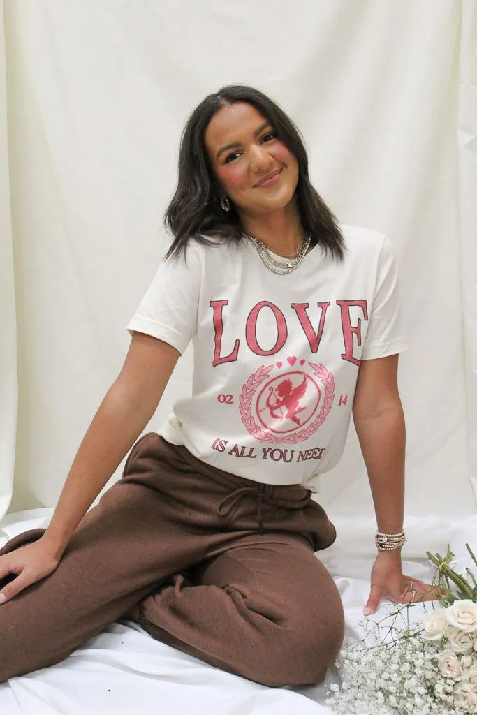 DoubleStitched Love Is All You Need Graphic Tee