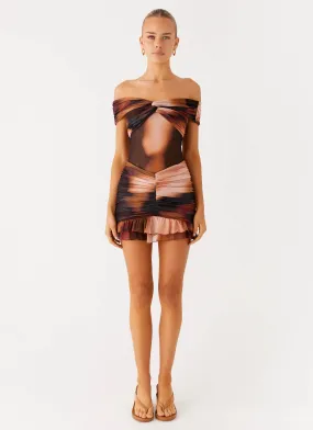 Kind Glow Frances Mini Dress - Black Gradient