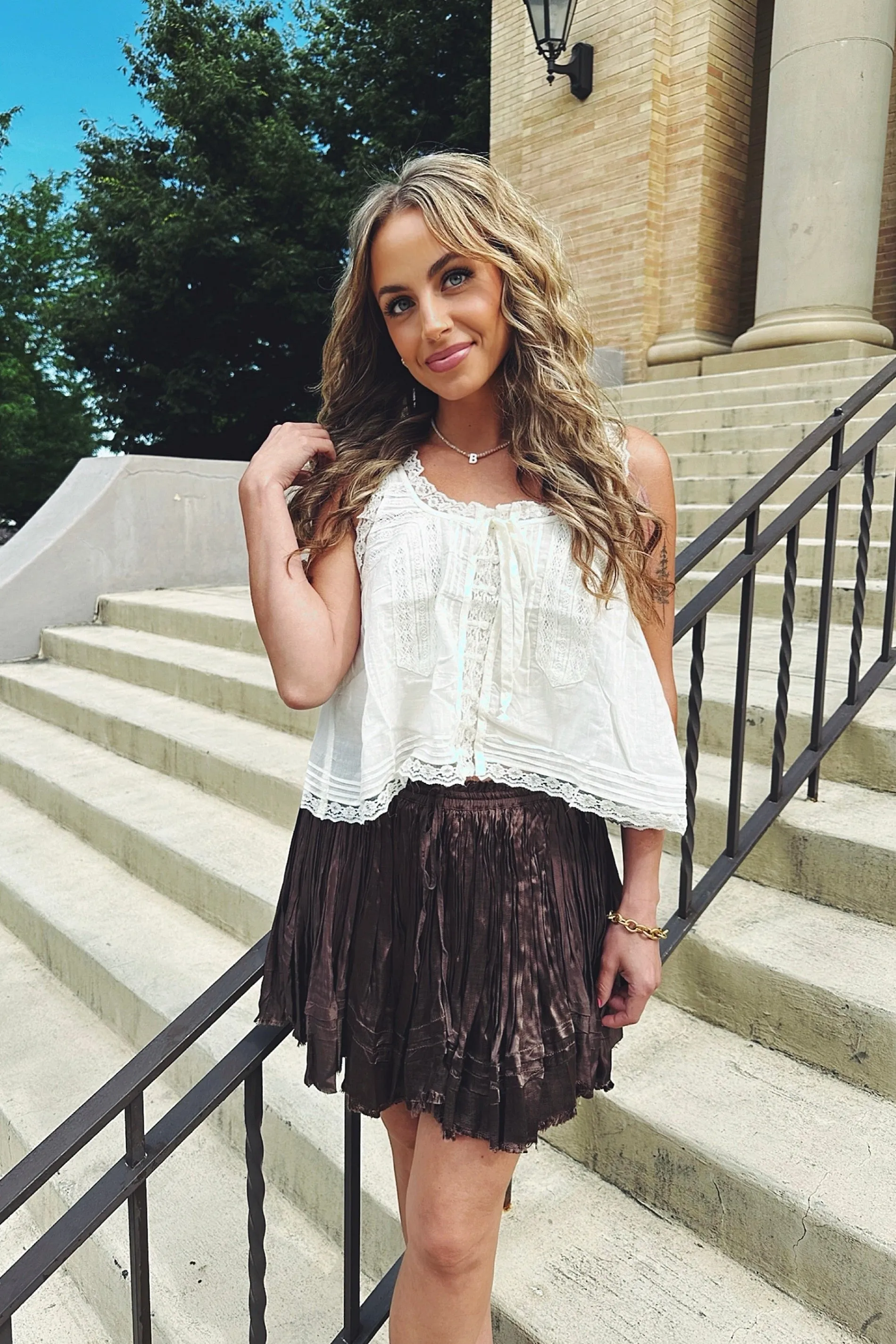 Free People One Third Charm Shine Mini Skirt Seasonal Essential