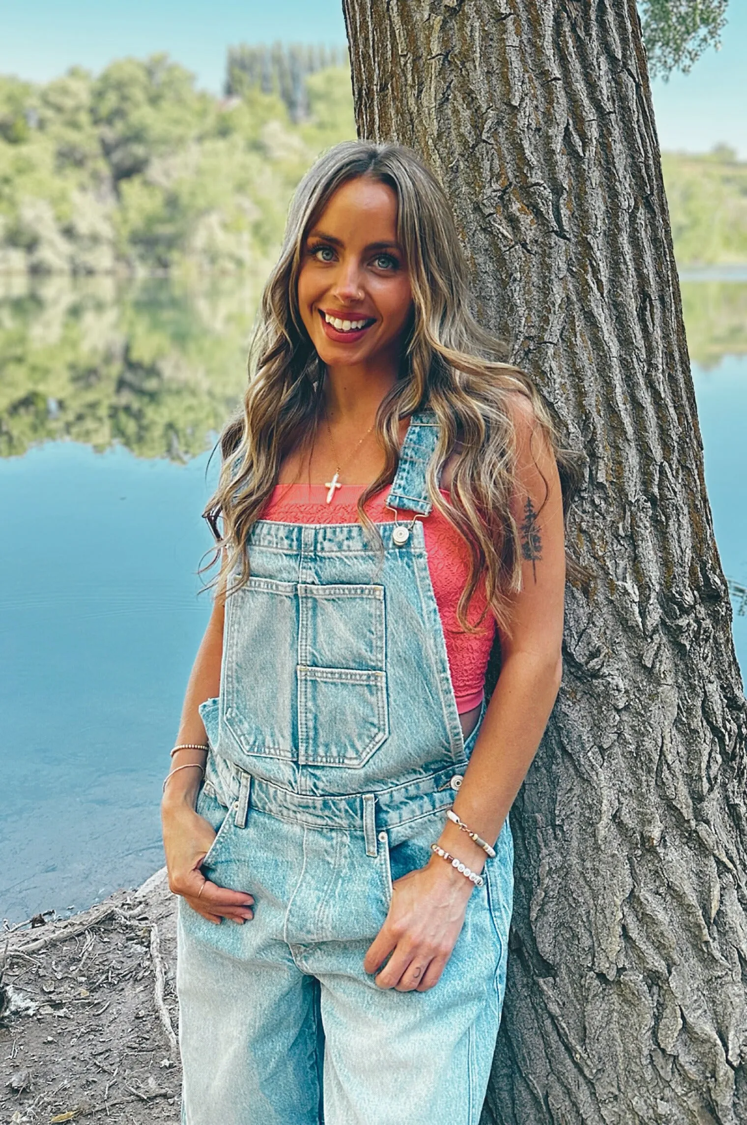 Free People We The Free Good Luck Barrel Overalls Comfy Style