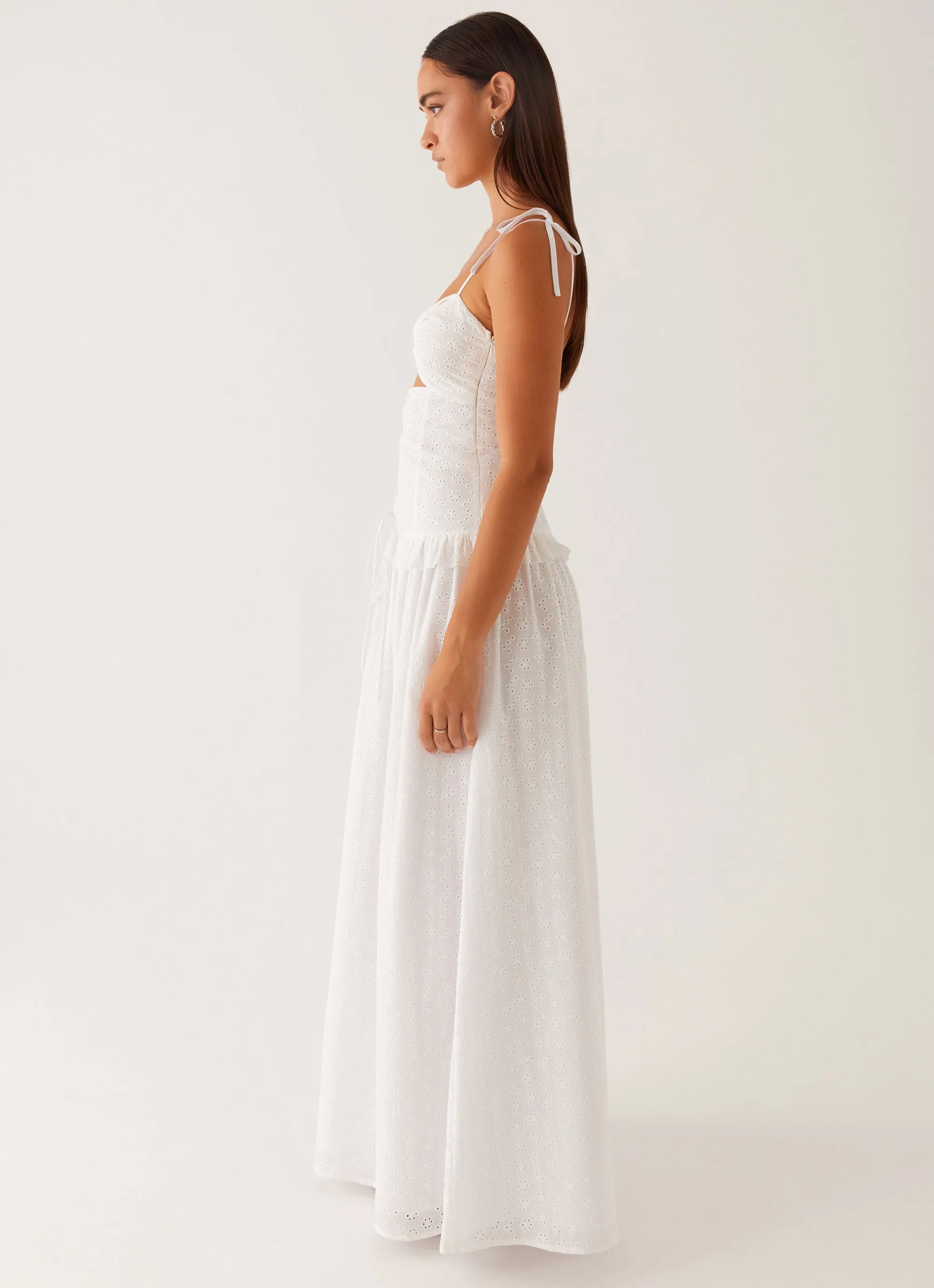 Elegant Look Reveria Twist Maxi Dress - Ivory
