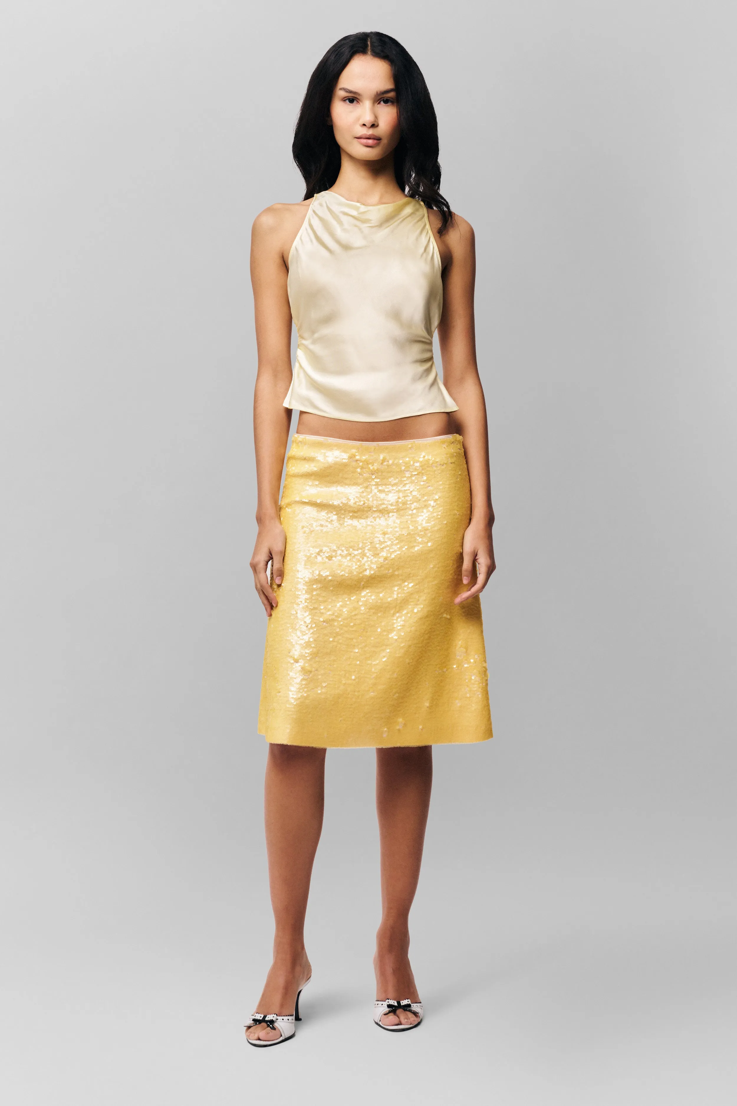 Classic Hoodie Regine Cowl Neck Top