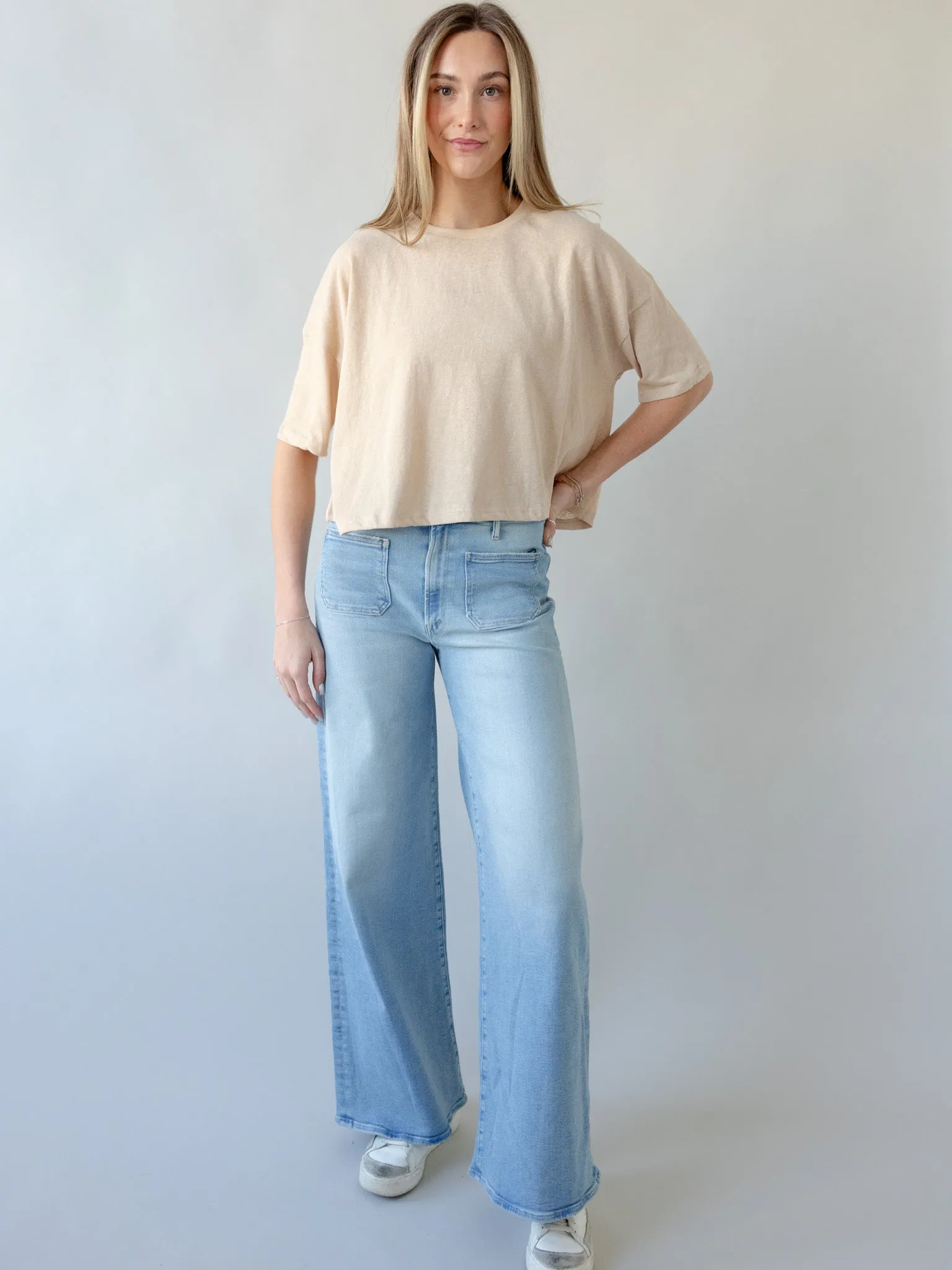 UVProtection Everyday Wear Colby Linen Tee - Sand