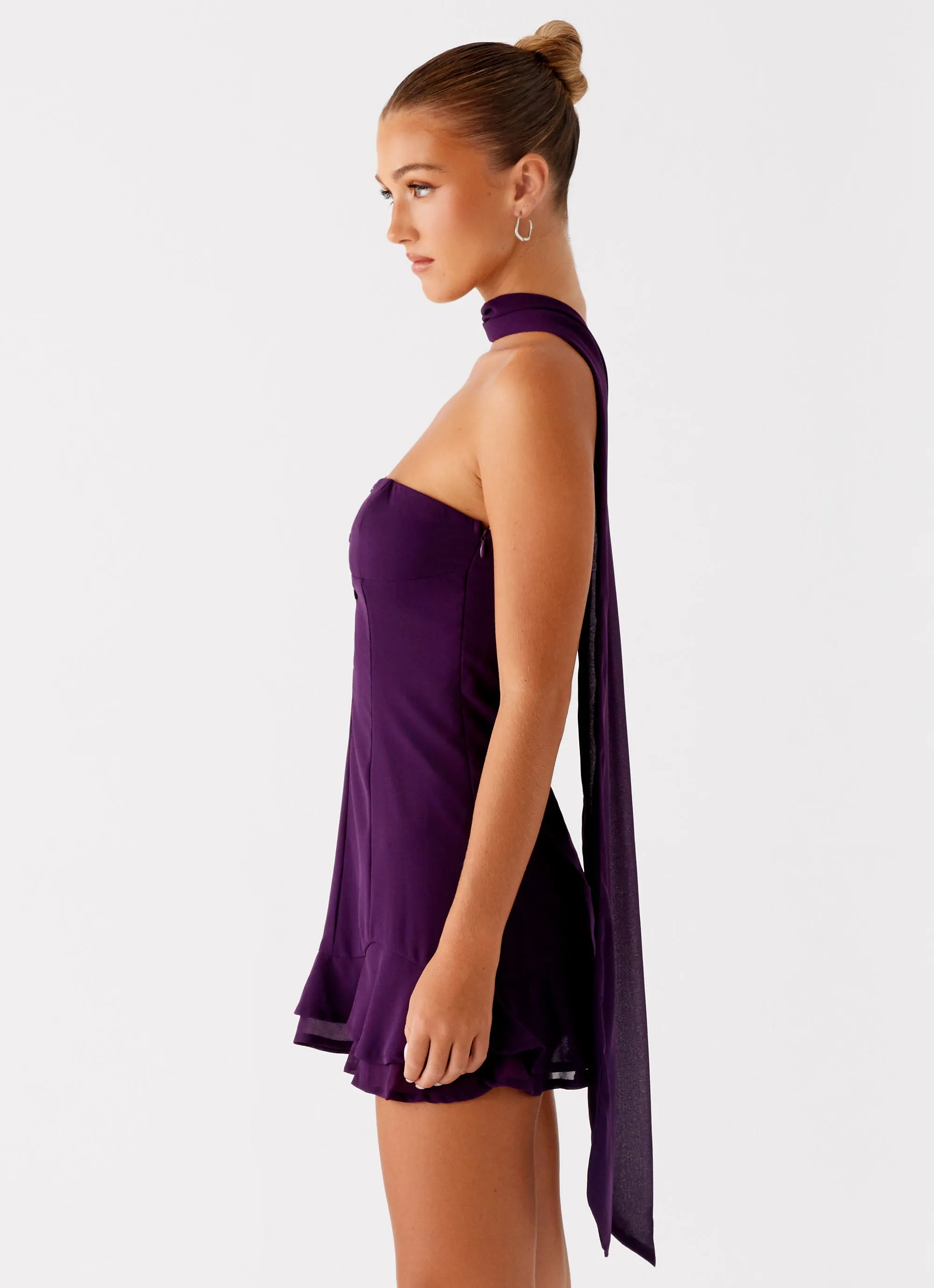 Avenue Mini Dress - Plum Stylist Pick Cozy Edge