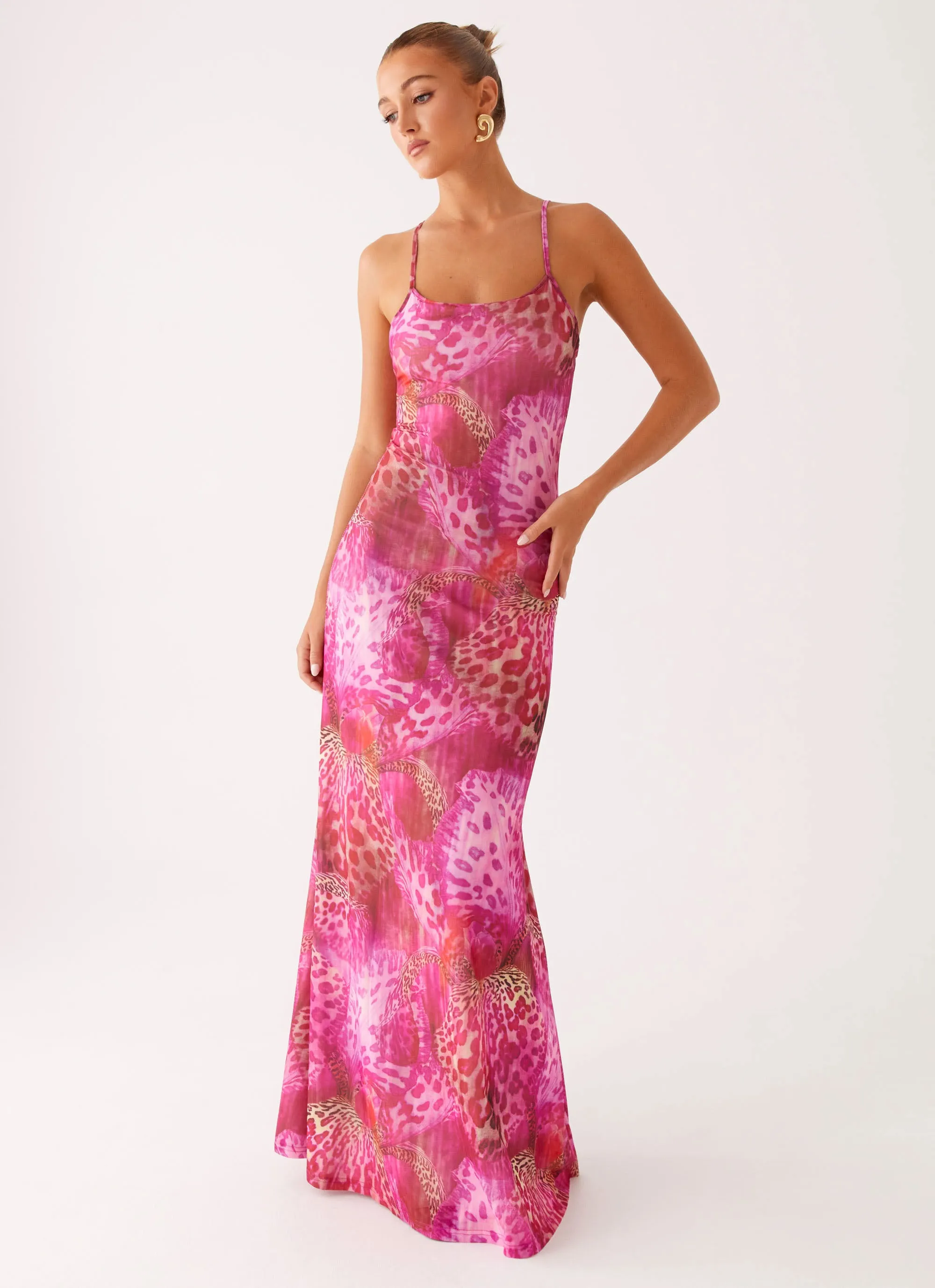 Vibrant Light Everett Maxi Dress - Lavender Lagoon