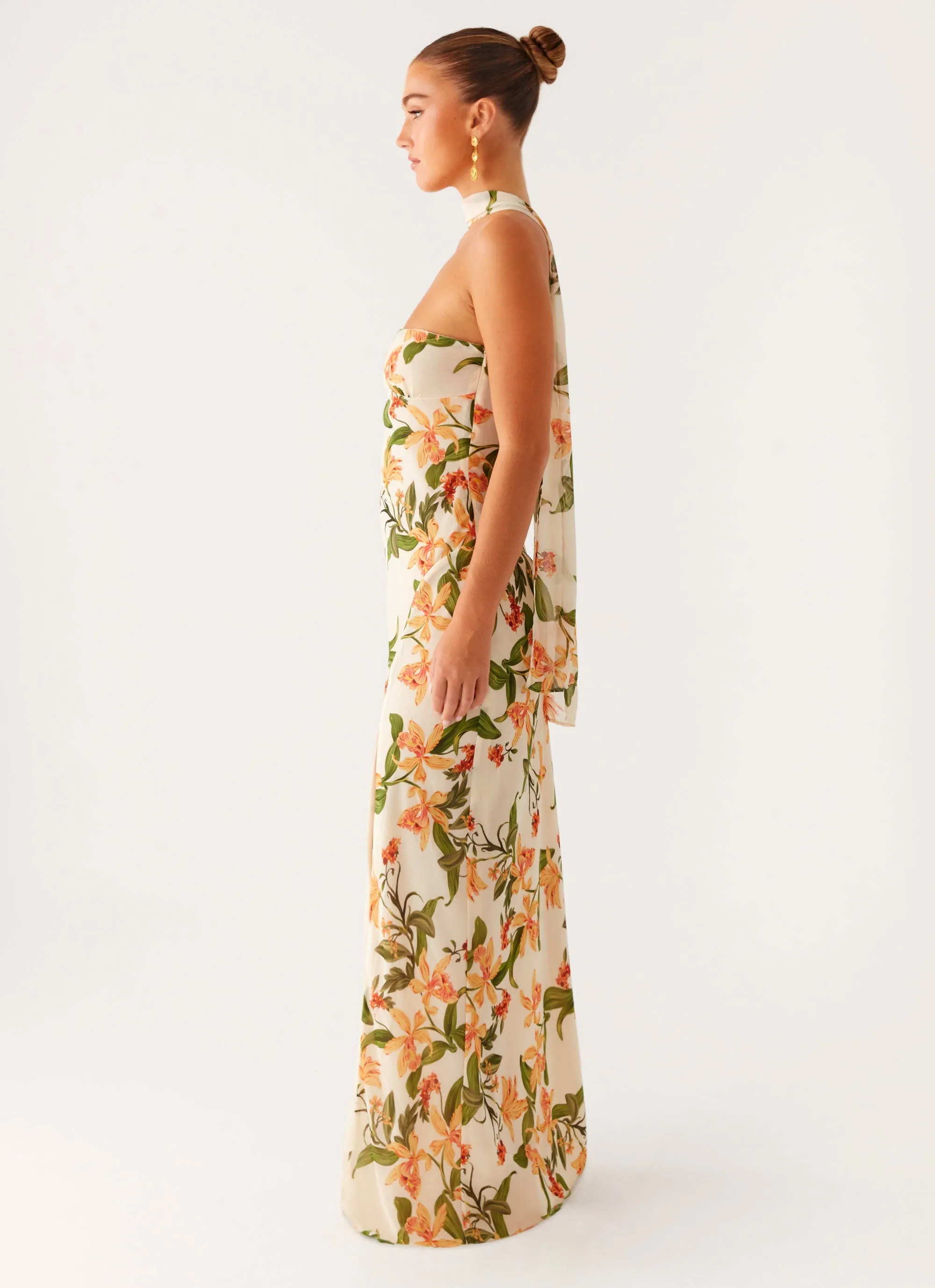 Heart Tone All-Day Fit Gali Strapless Maxi Dress - Floral Print