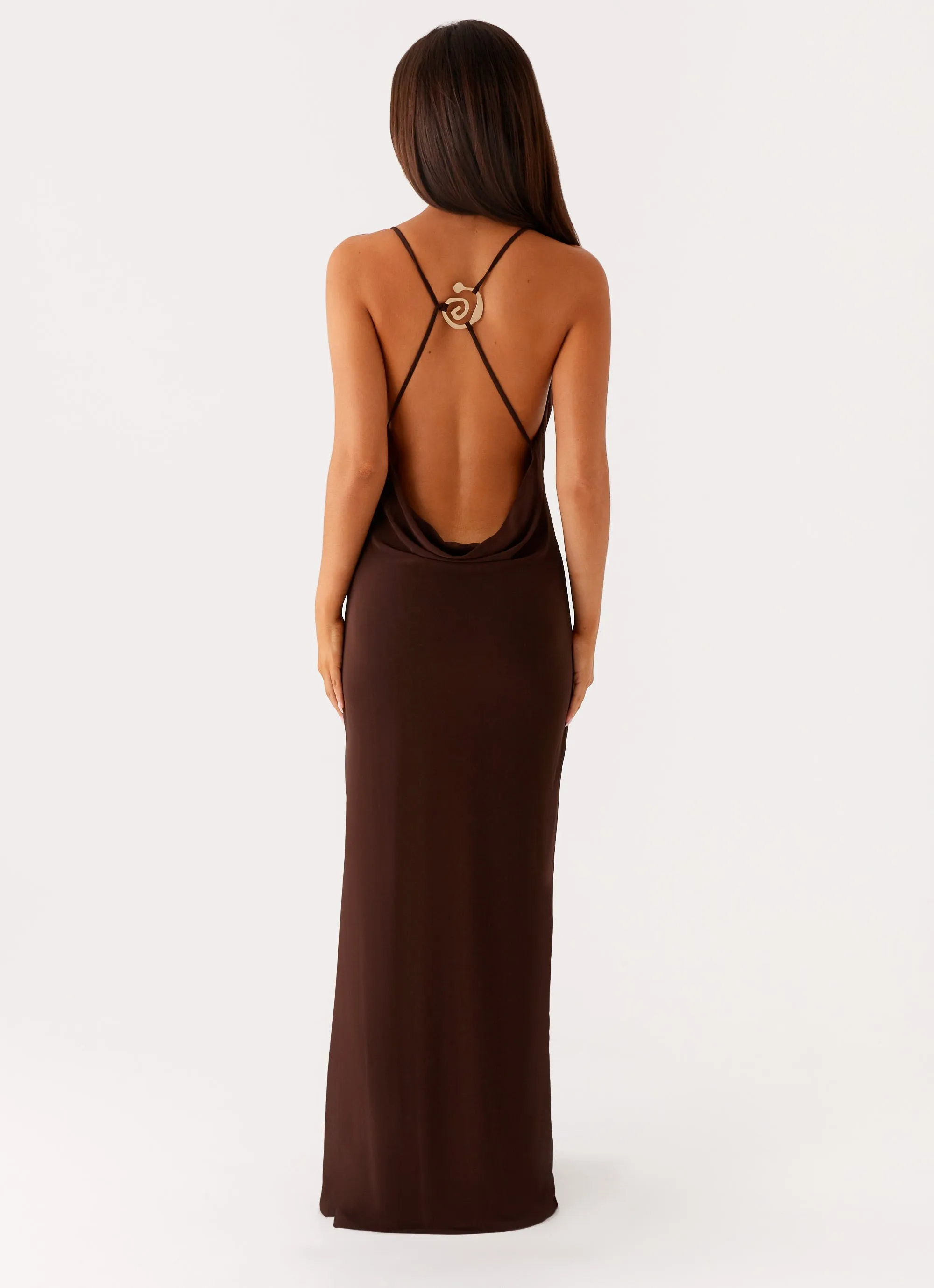 Game Player Maxi Dress - Chocolate Winter Layering