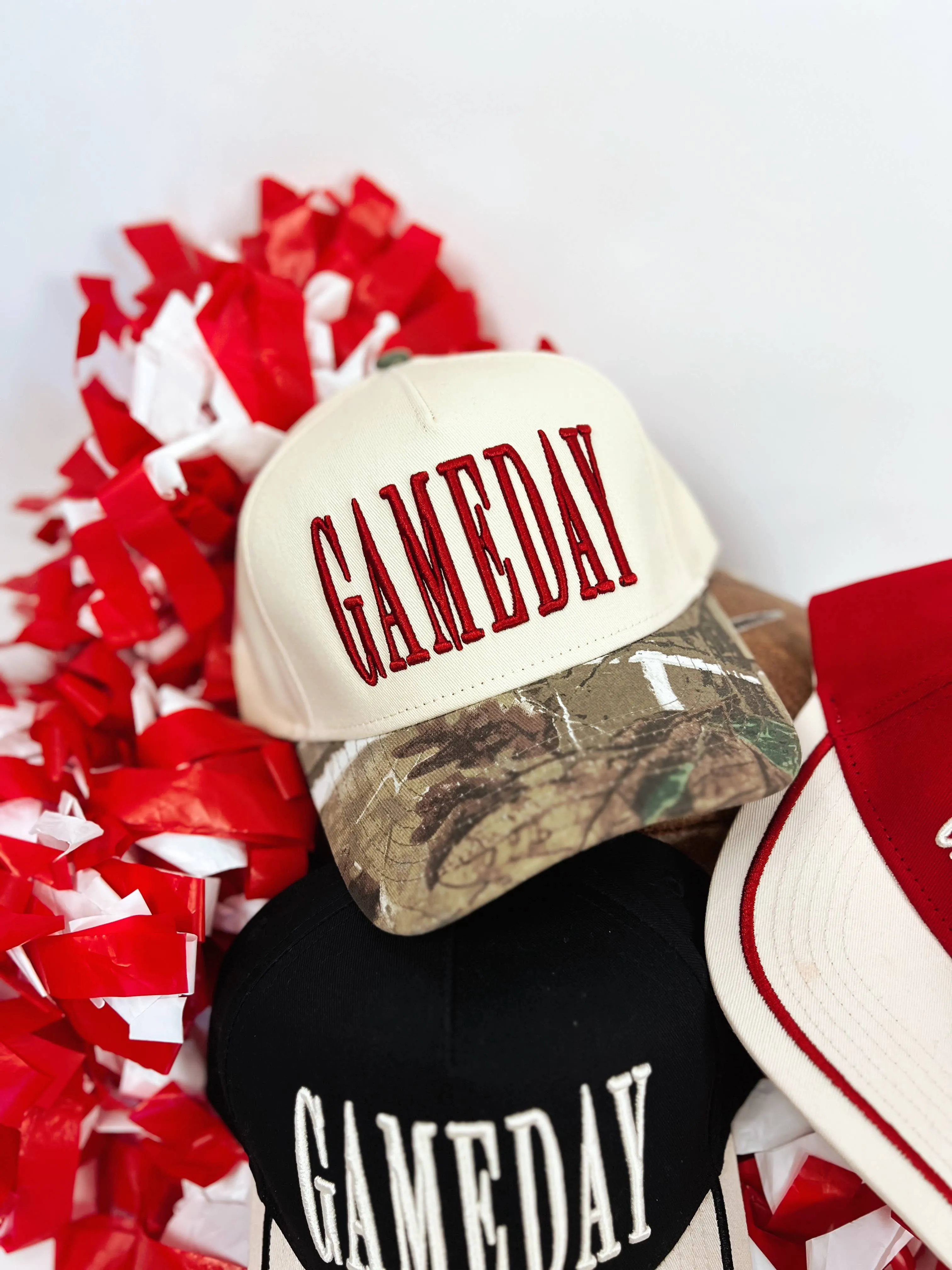 Sophisticated Casual GAMEDAY Vintage Trucker Hat-Camo Winter Ready