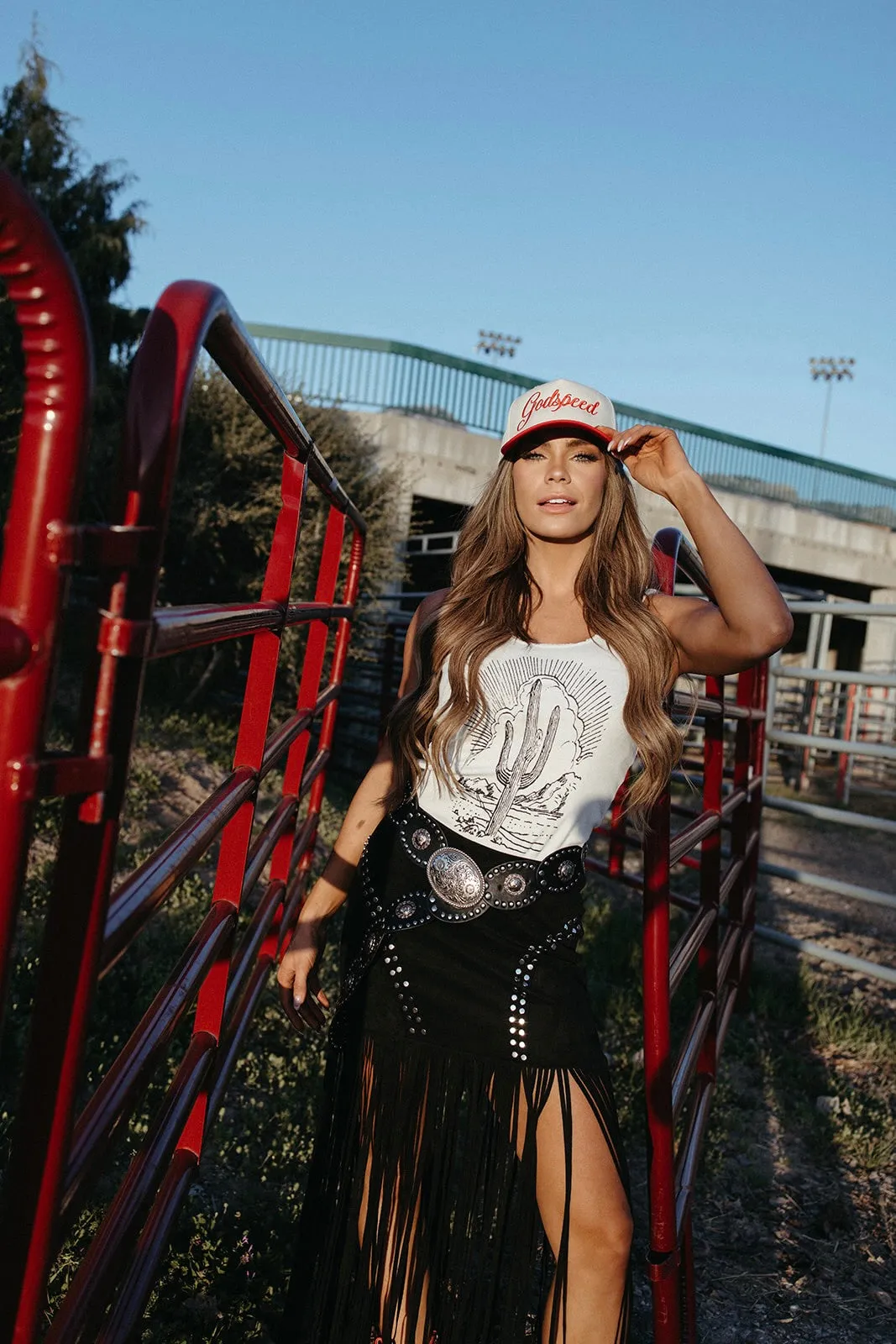 Last Dance Studded Fringe Skirt urban scene Fresh Detail