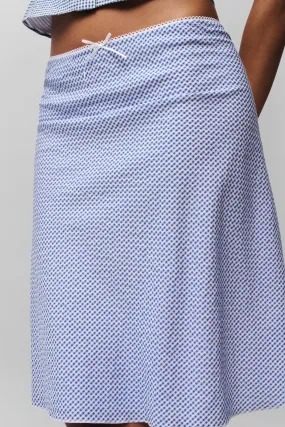 Paloma Skirt Summer Picnic ribbed texture
