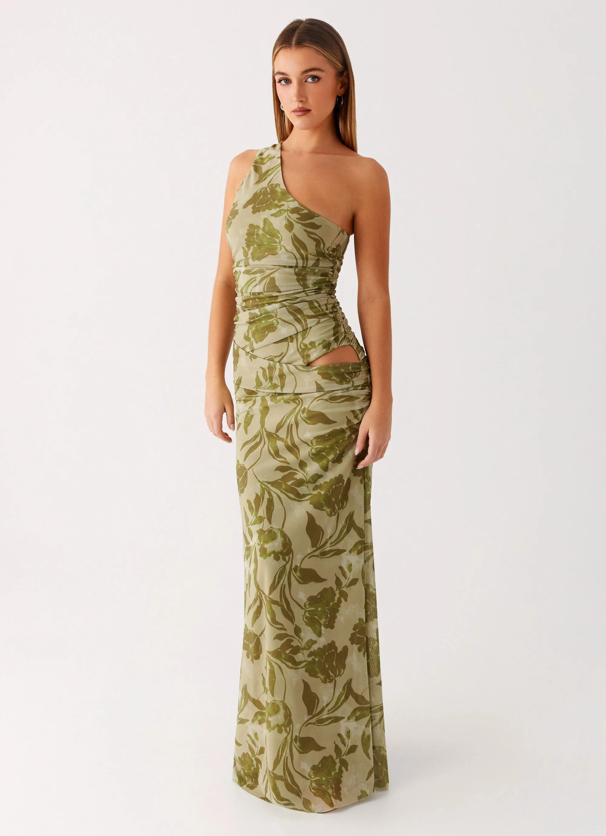 Must-have Removable-Straps Georgiana Maxi Dress - Jade Fern
