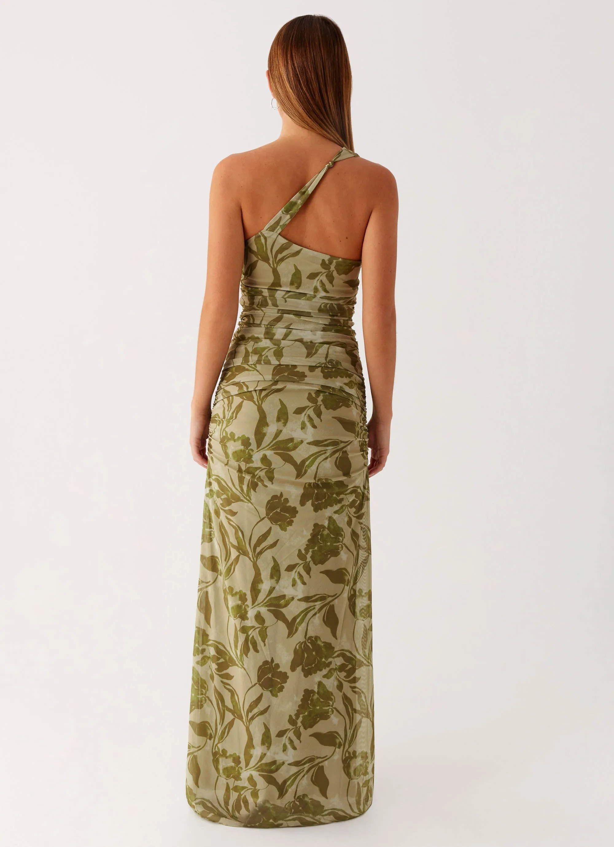 Simple Texture single wear Georgiana Maxi Dress - Jade Fern