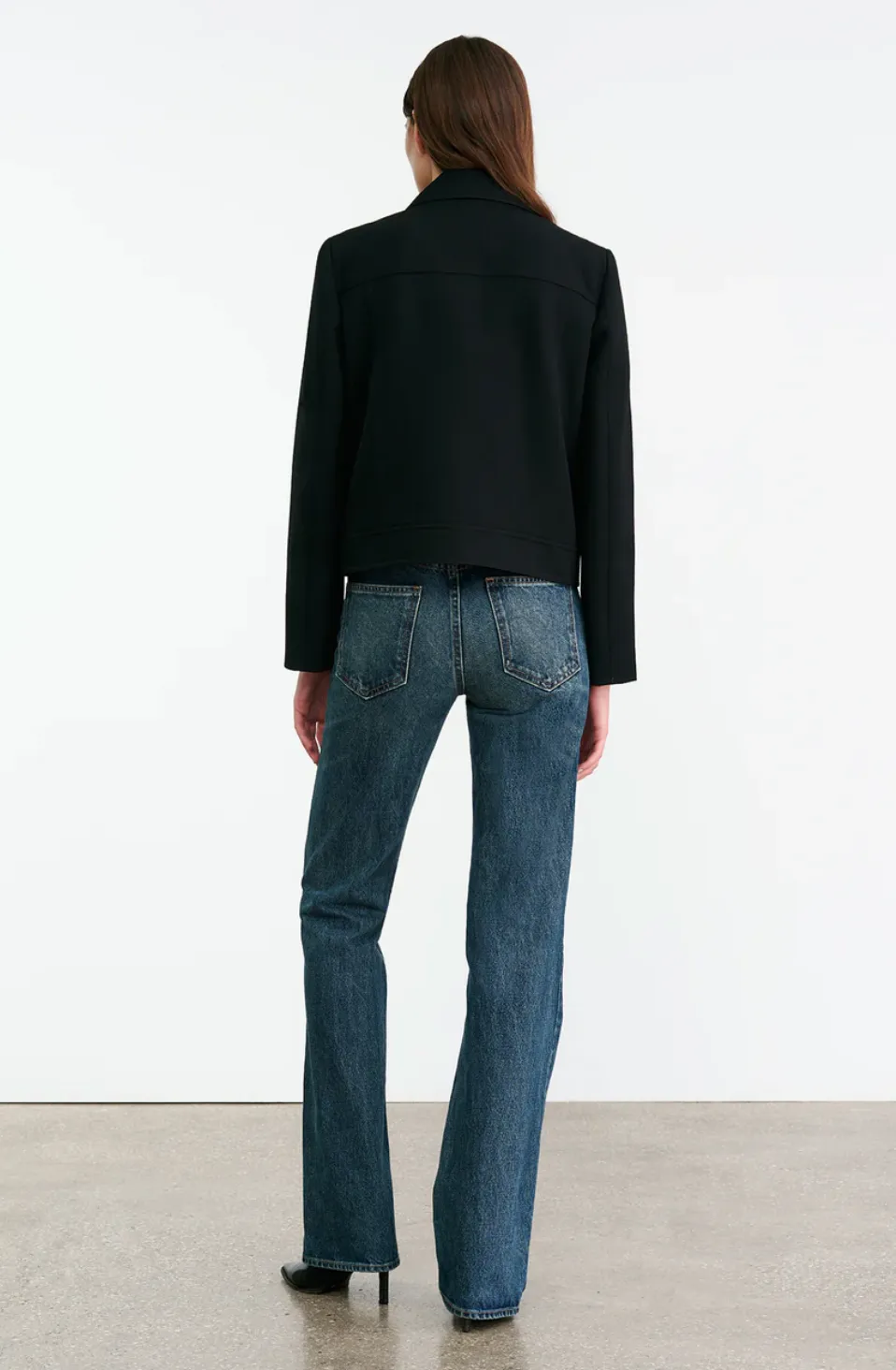 Georgy Jacket in Black Abrasion Resistant Fabric