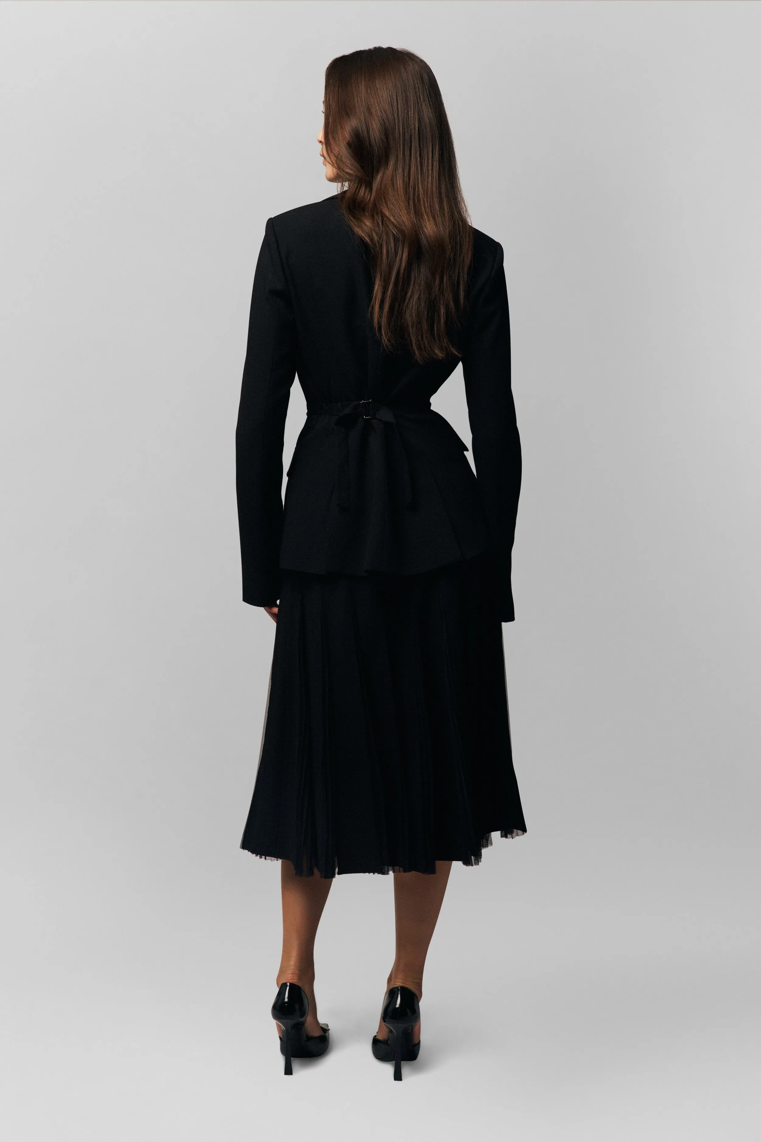 Gibson Chiffon Pleated Skirt urban scene Multi Purpose Fabric