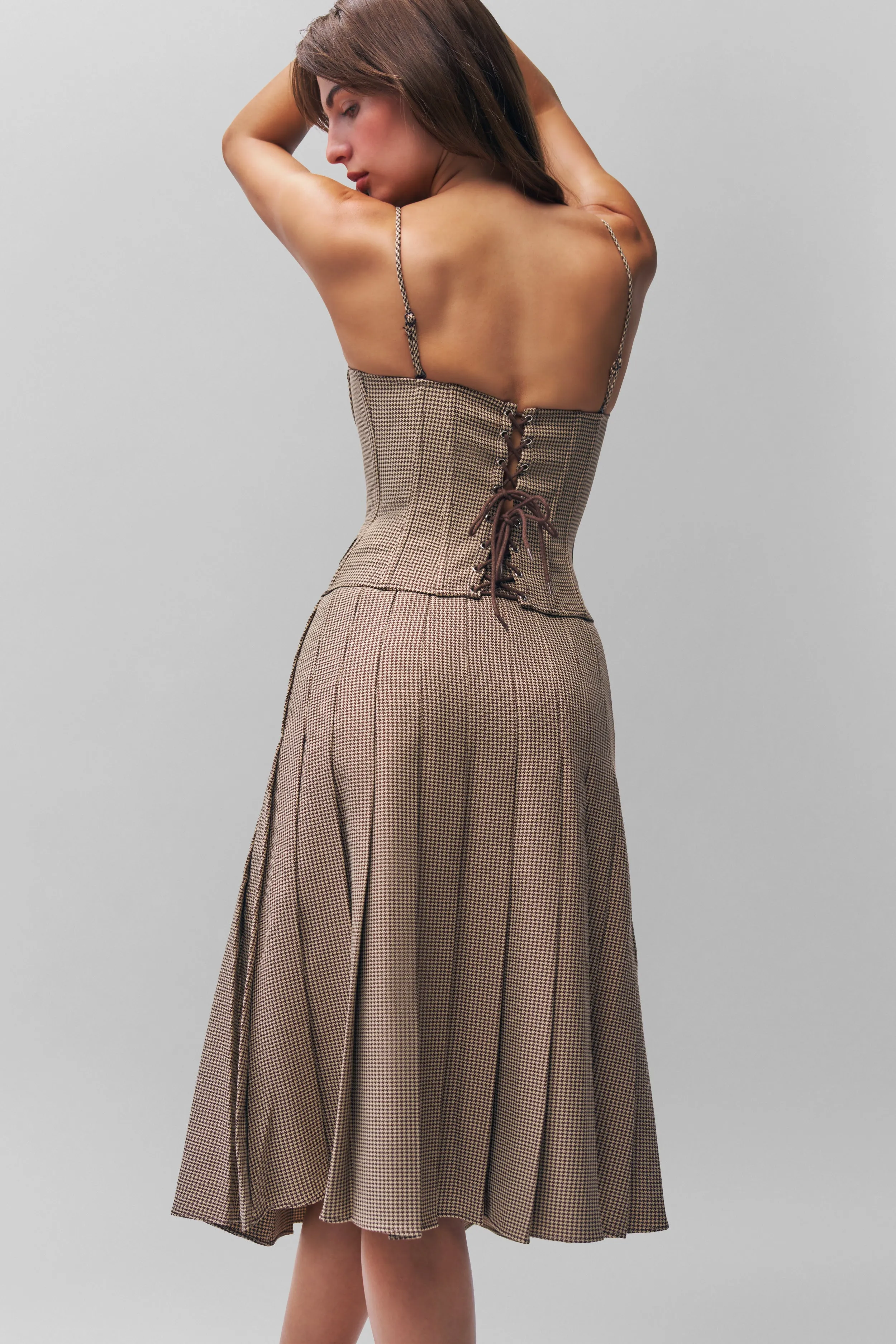 Breezy Look Soft Tones Gibson Pleated Skirt