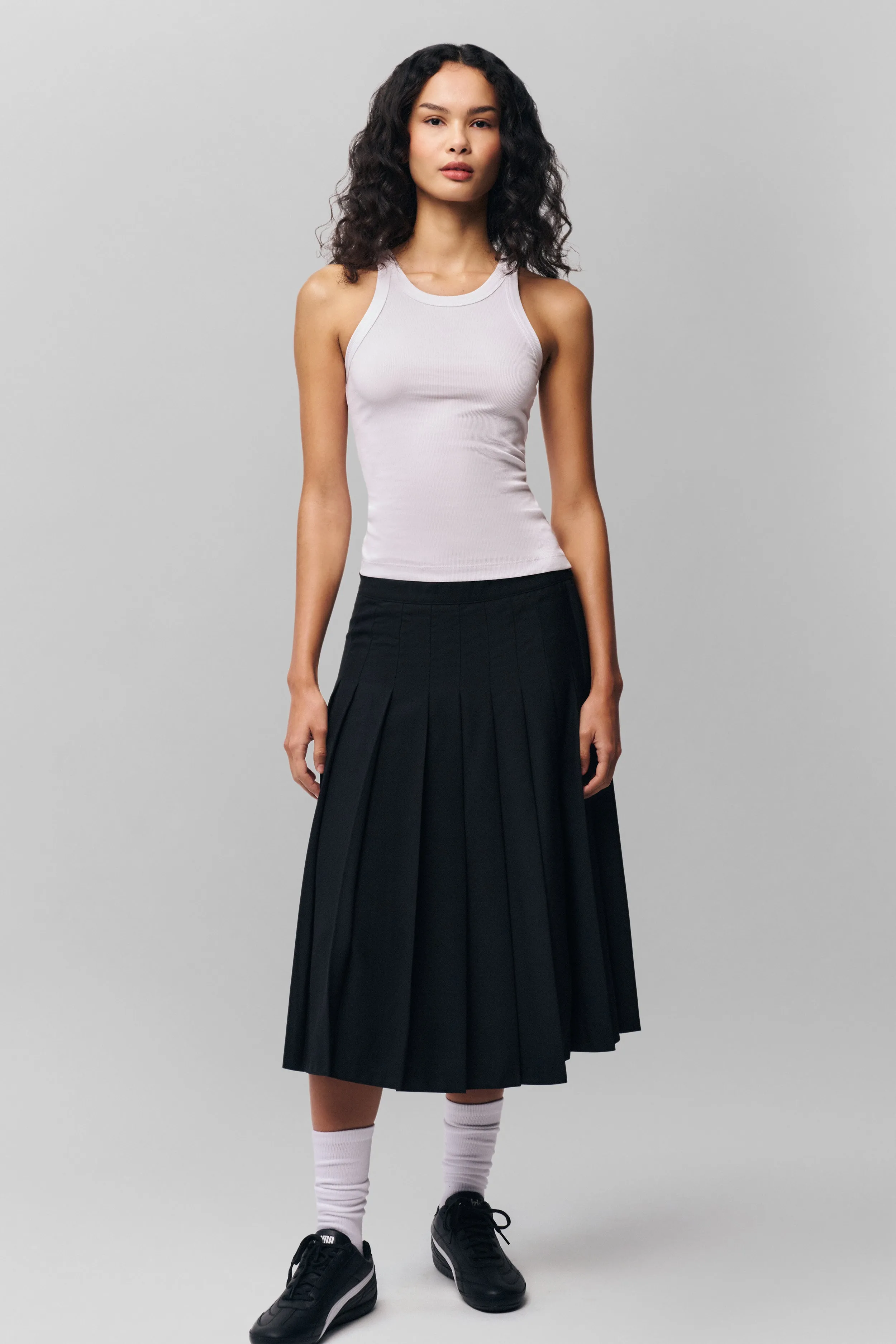 Texture Play Gibson Pleated Skirt